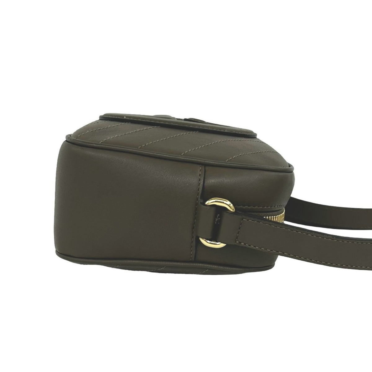 Gucci Brown Leather Pochette Shoulder Bag (Pre-Owned)