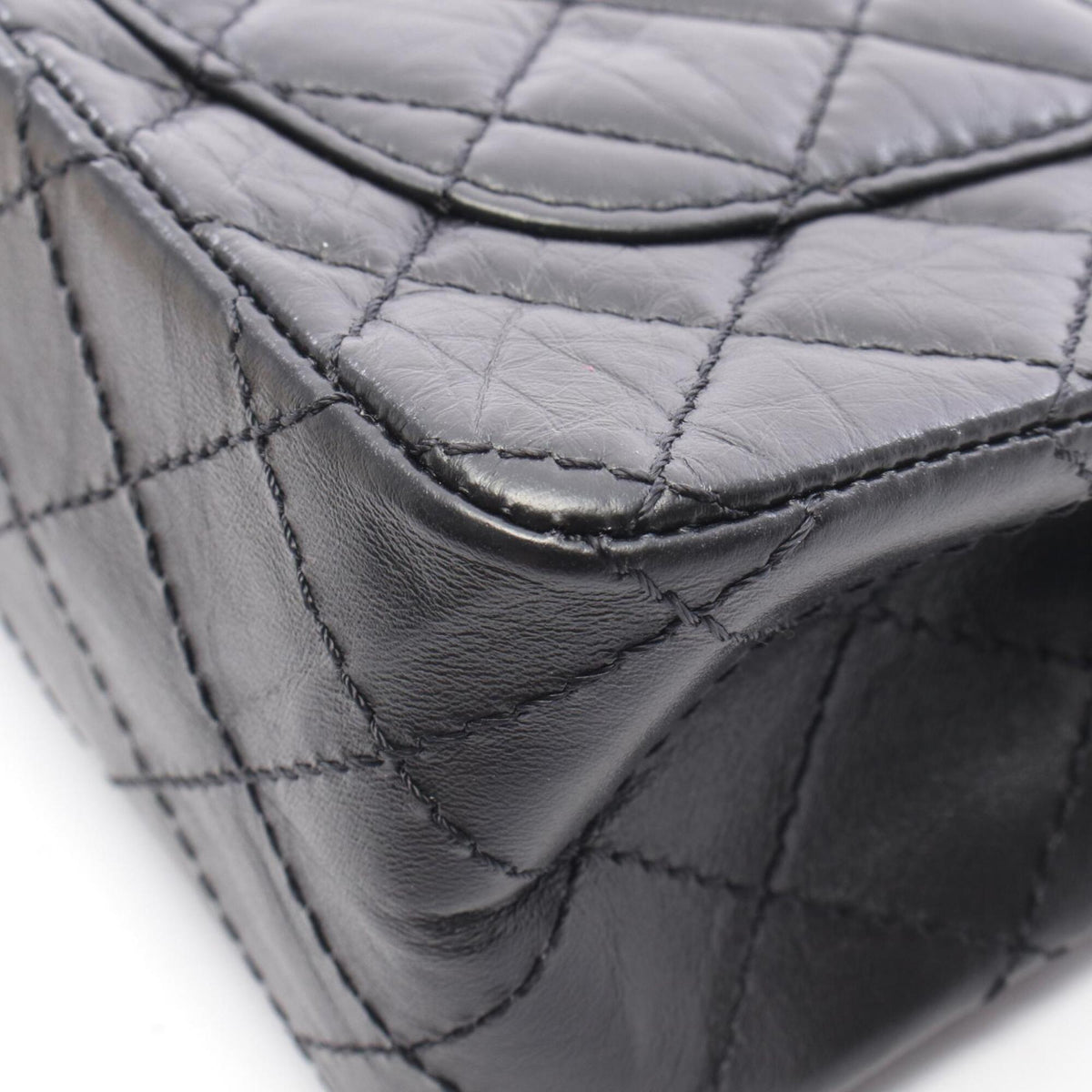 Chanel Black Leather Handbag Shoulder Bag (Pre-Owned)