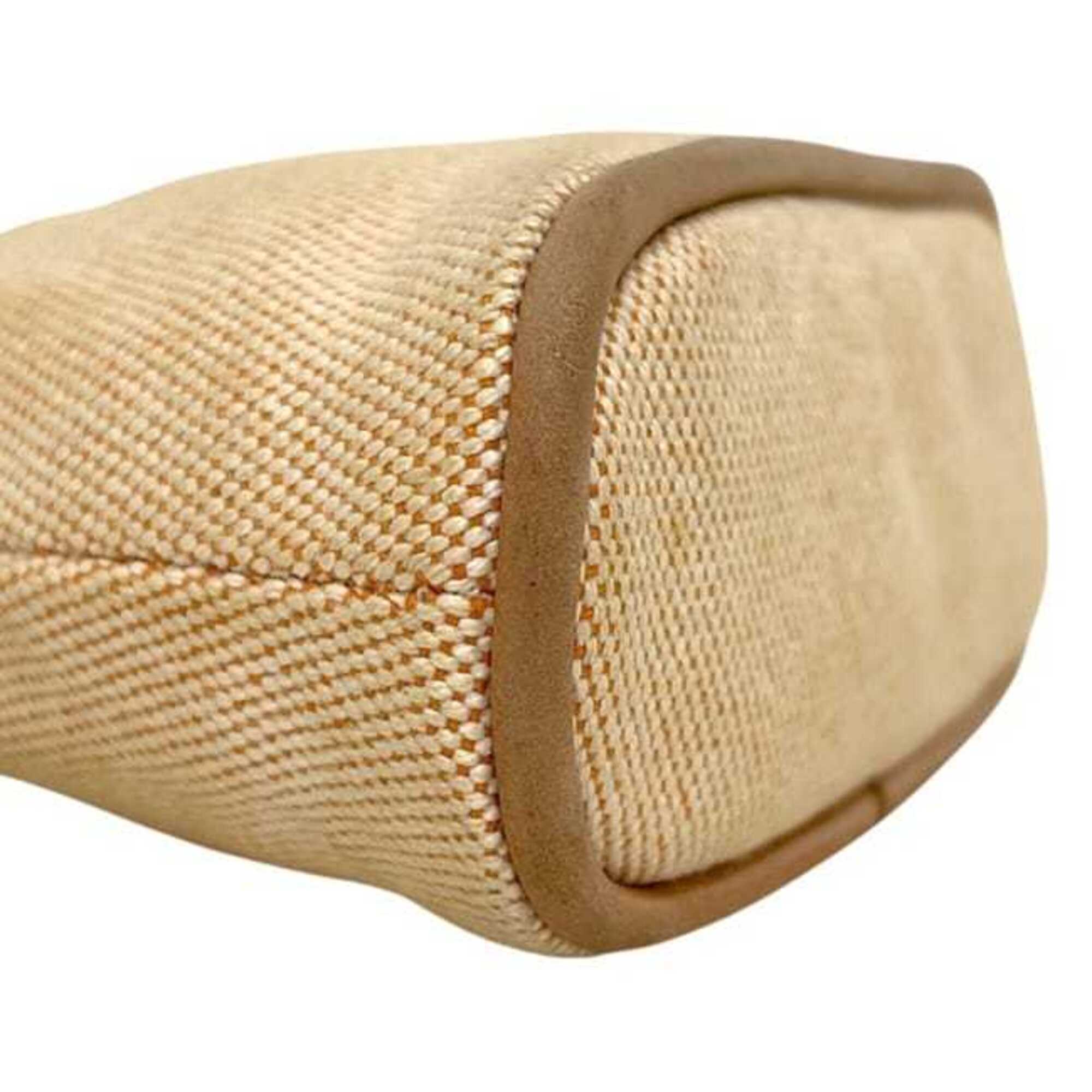 Hermes Beige Toile H Pouch (Pre-Owned)