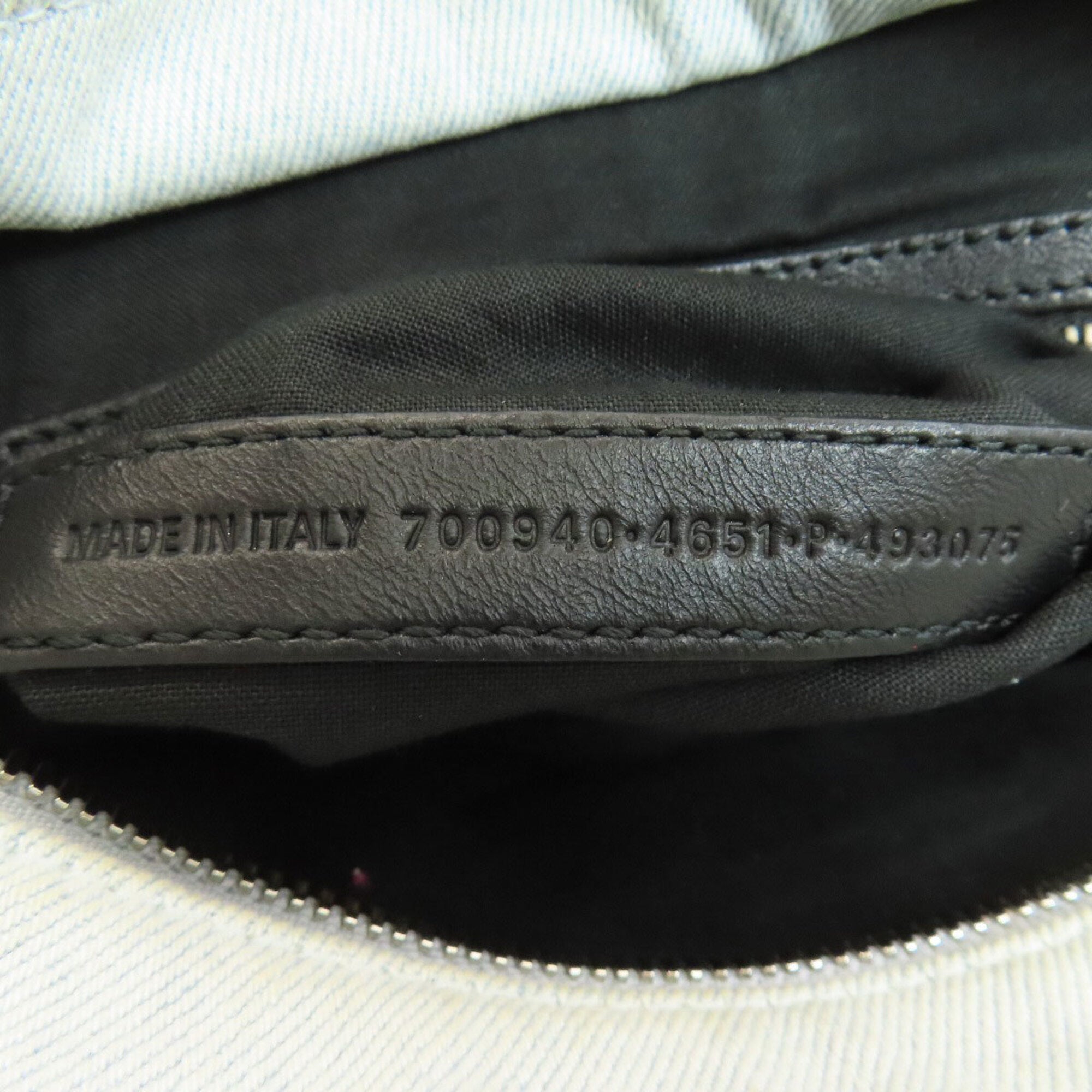 Balenciaga Light Blue Denim Handbag Pouch (Pre-Owned)