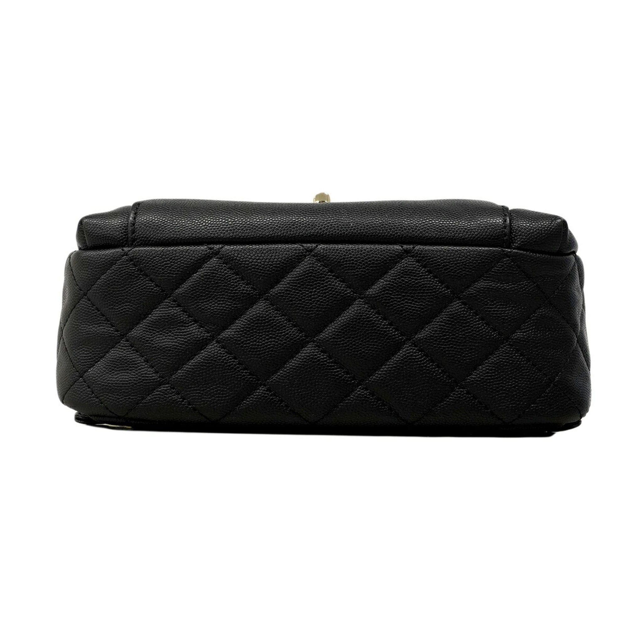 Chanel Black Grained Calfskin Backpack (Pre-Owned)