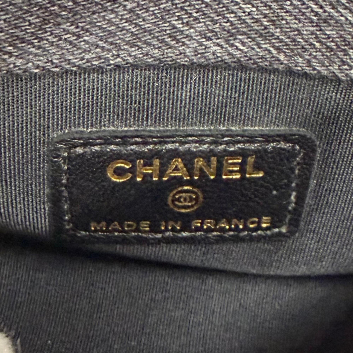Chanel Black Multi-Color Denim Leather Shoulder Bag (Pre-Owned)
