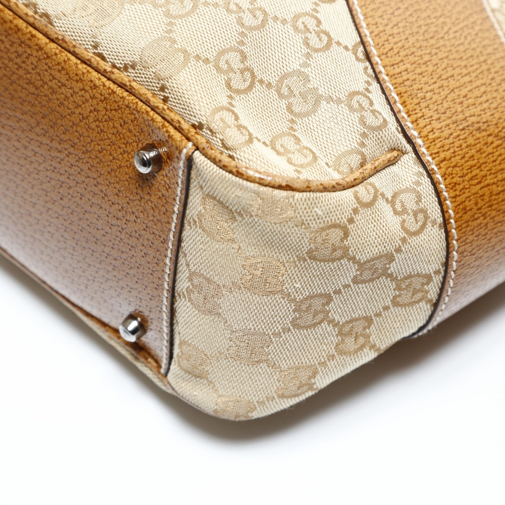 Gucci Beige Gg Canvas Tote Bag (Pre-Owned)