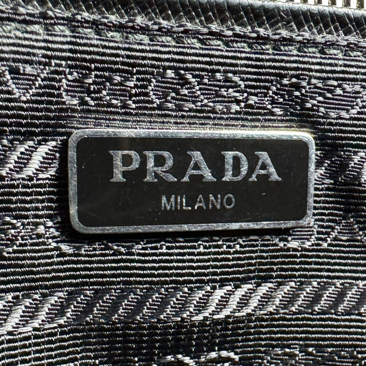 Prada Black Nylon Leather Handbag (Pre-Owned)