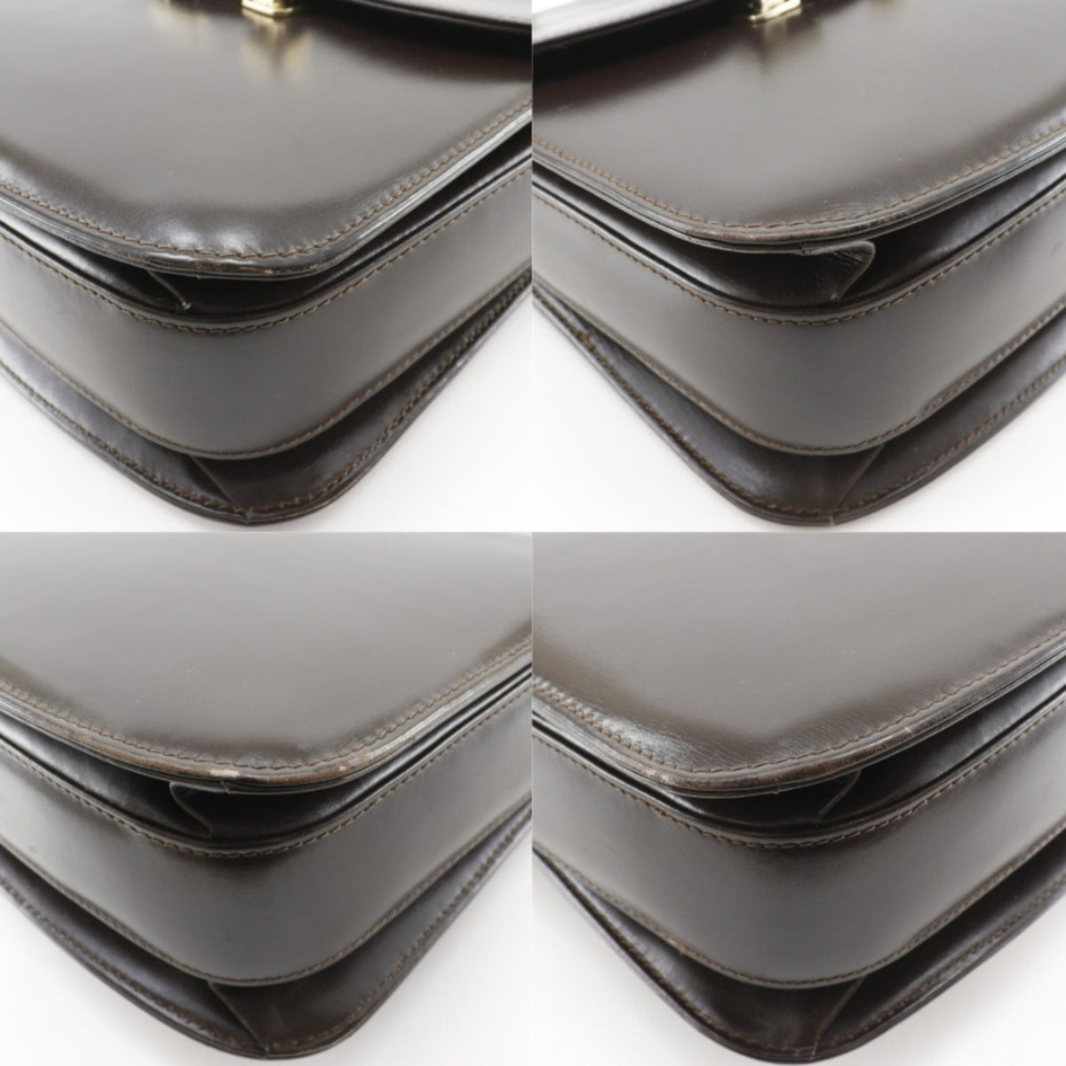 Gucci Brown Leather Shoulder Bag (Pre-Owned)