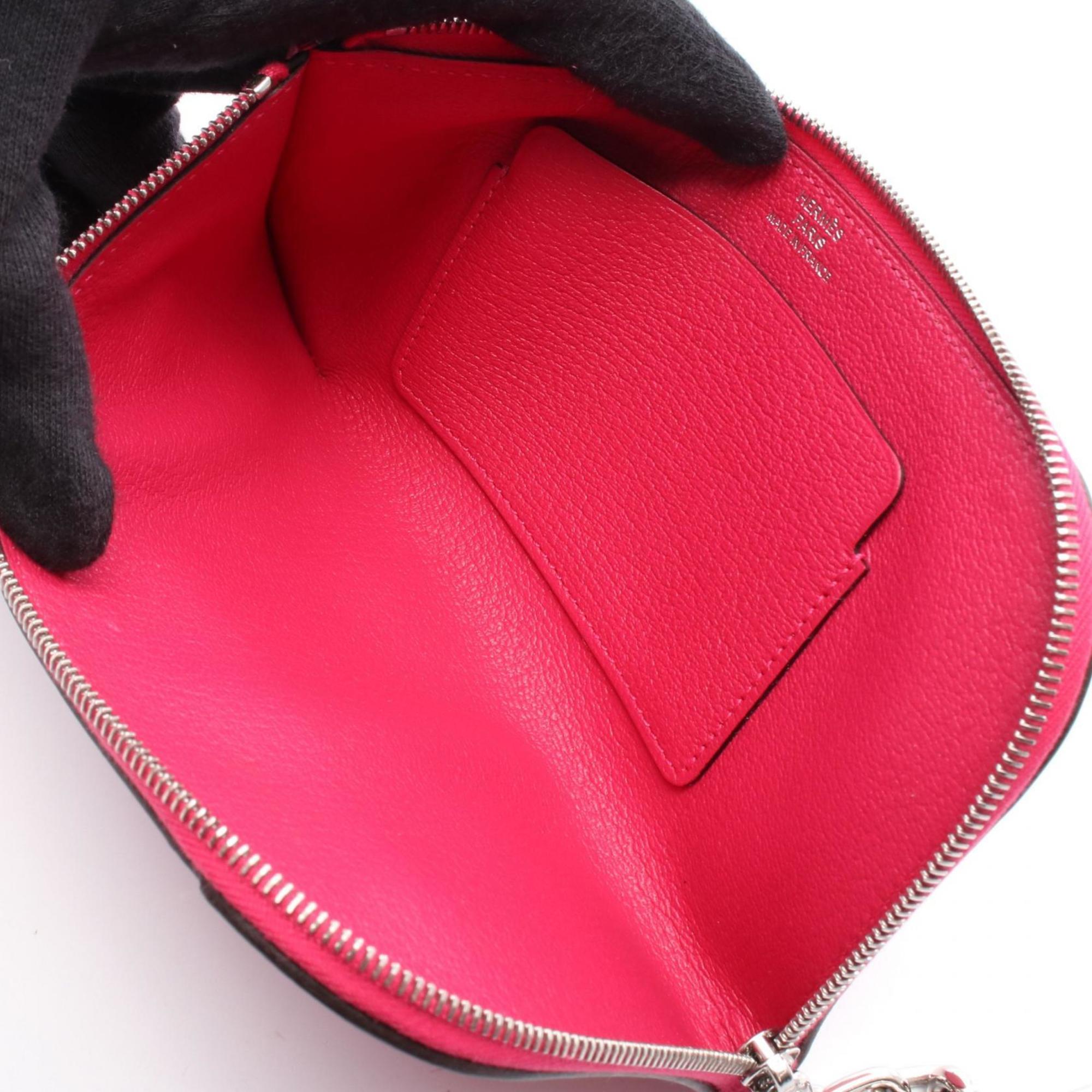 Hermes Pink Leather Pouch (Pre-Owned)