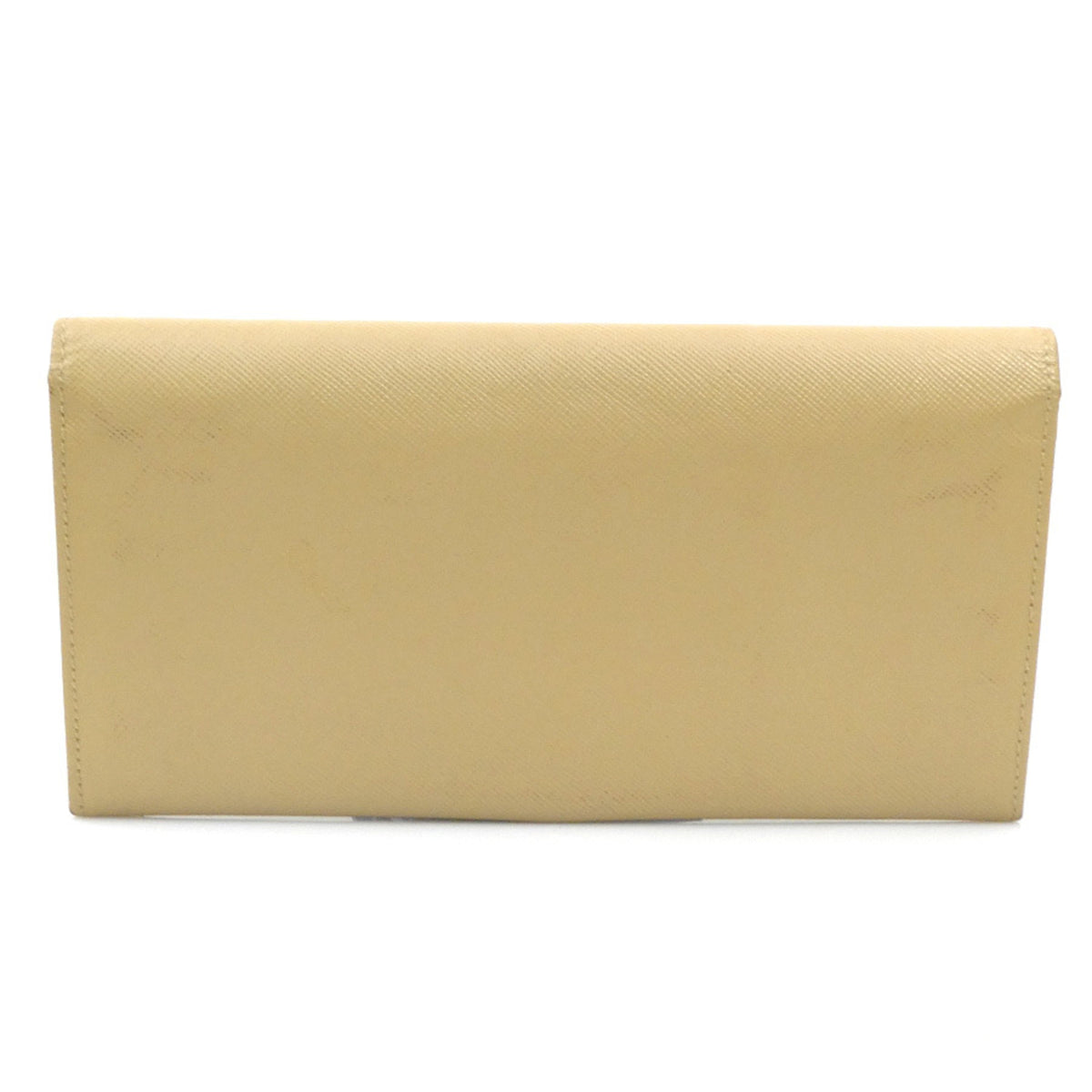 Salvatore Ferragamo Beige Leather Long Wallet (Bi-Fold) (Pre-Owned)