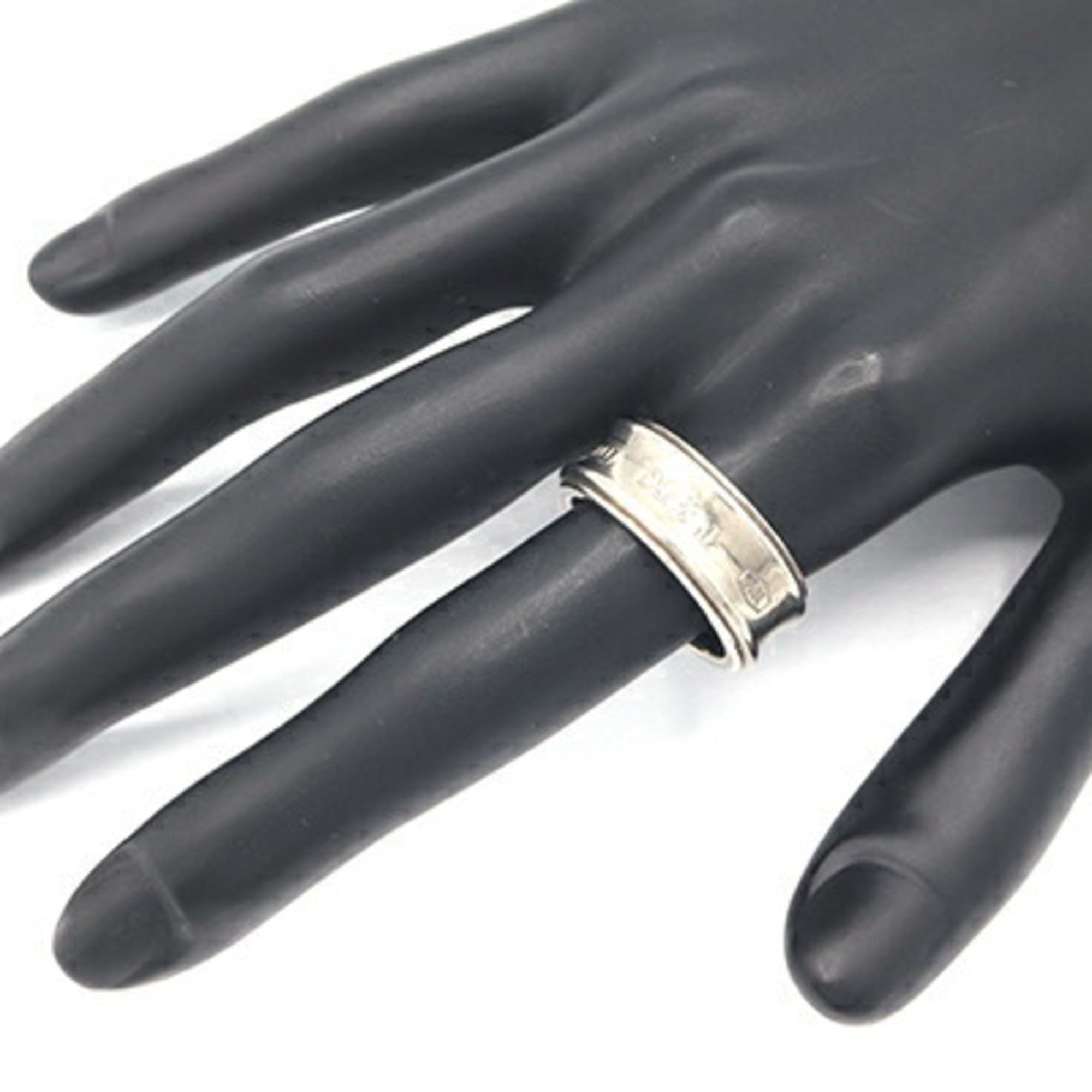 Tiffany Sterling Silver 925 Titanium Band Ring (Pre-Owned)
