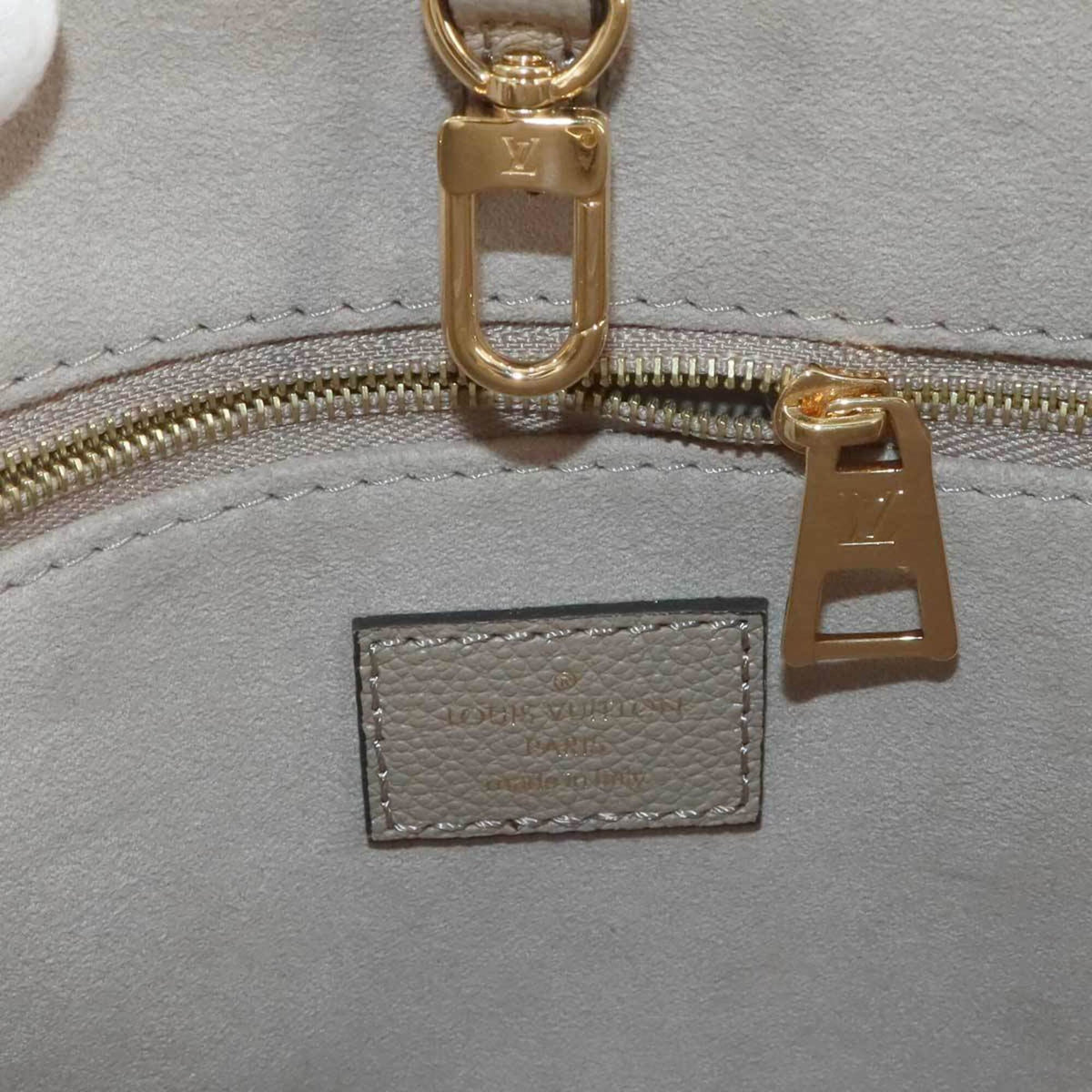Louis Vuitton Tourterelle Monogram Empreinte Leather Handbag Tote Bag (Pre-Owned)