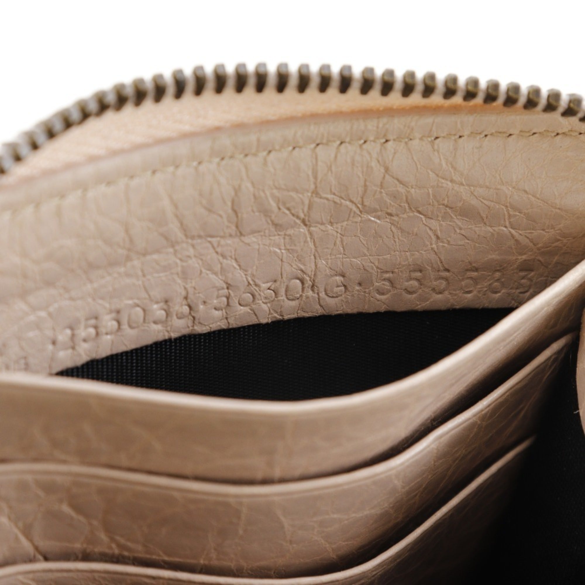 Balenciaga Beige Pink Leather Coin Purse/Coin Case (Pre-Owned)