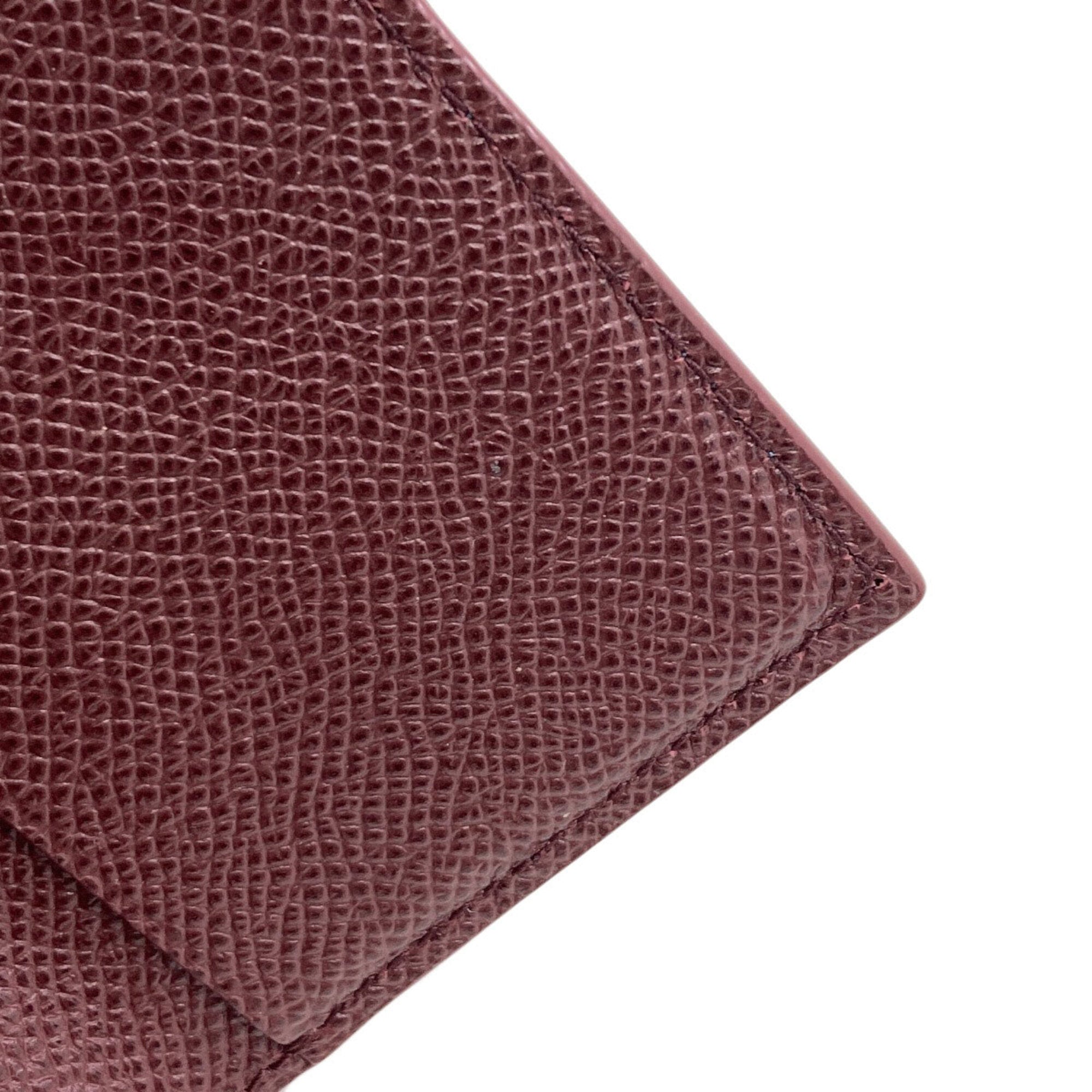Bvlgari Blue Leather Wallet (Tri-Fold) (Pre-Owned)