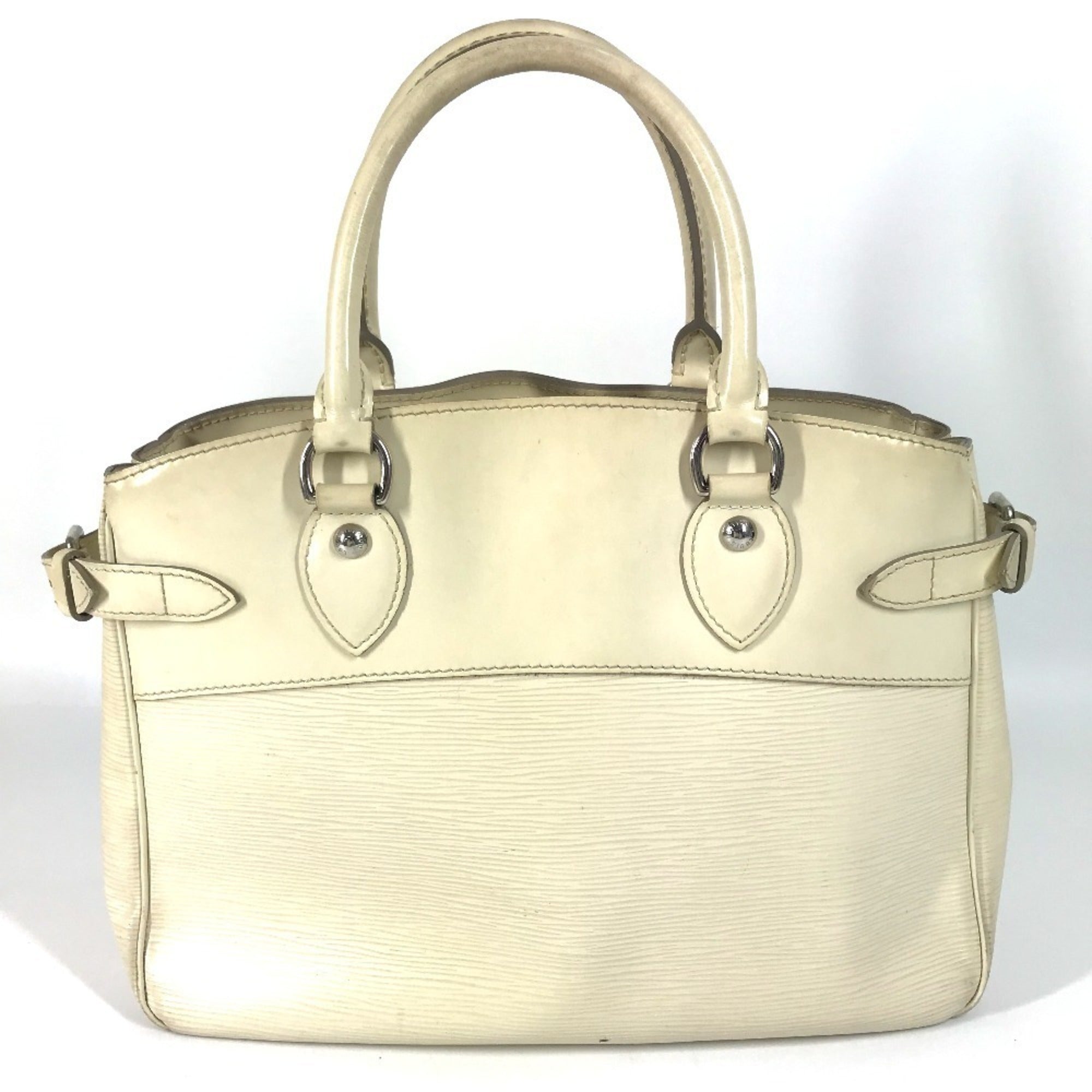 Louis Vuitton Lv Off White White Epi Leather Handbag Tote Bag (Pre-Owned)