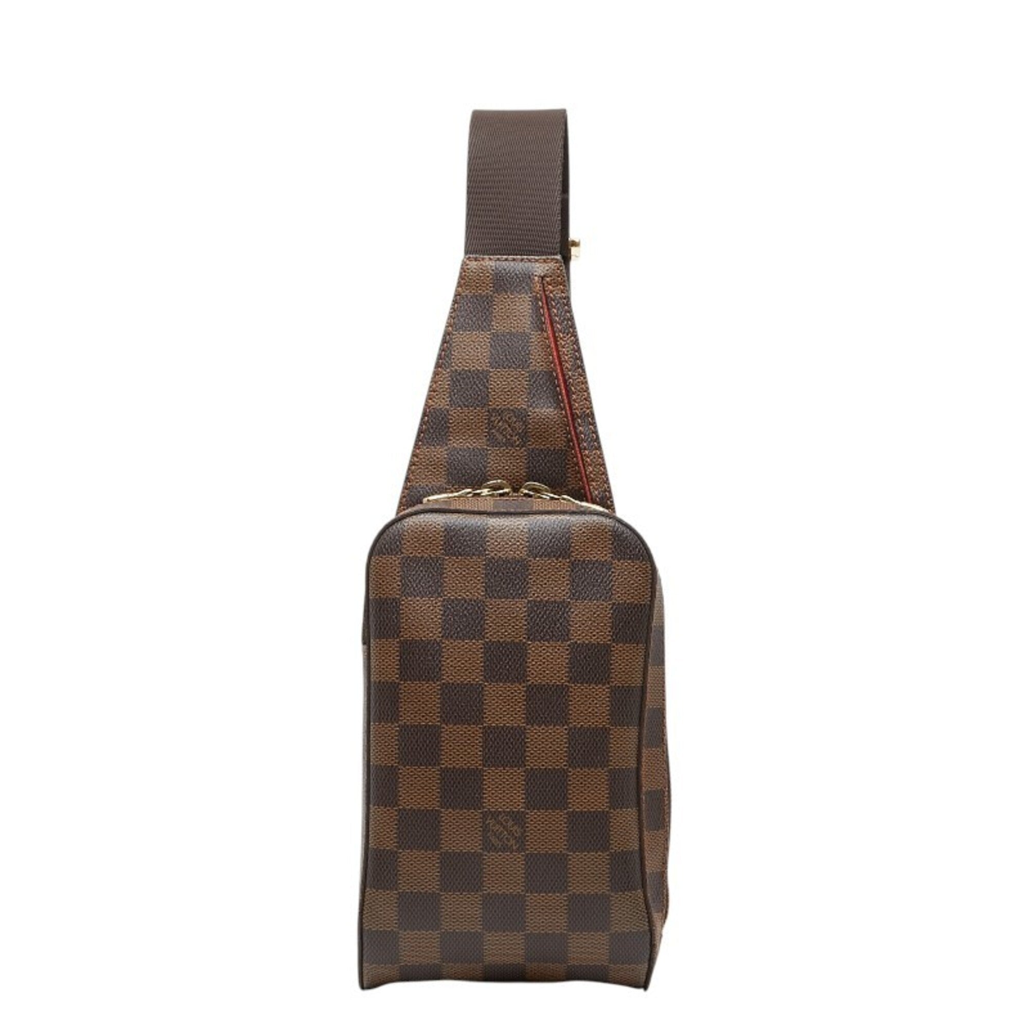 Louis Vuitton Damier Brown Pvc Leather Shoulder Bag Sling Bag (Pre-Owned)