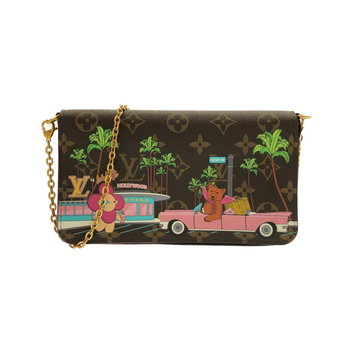 Louis Vuitton Marron Monogram Monogram Pochette Shoulder Bag (Pre-Owned)