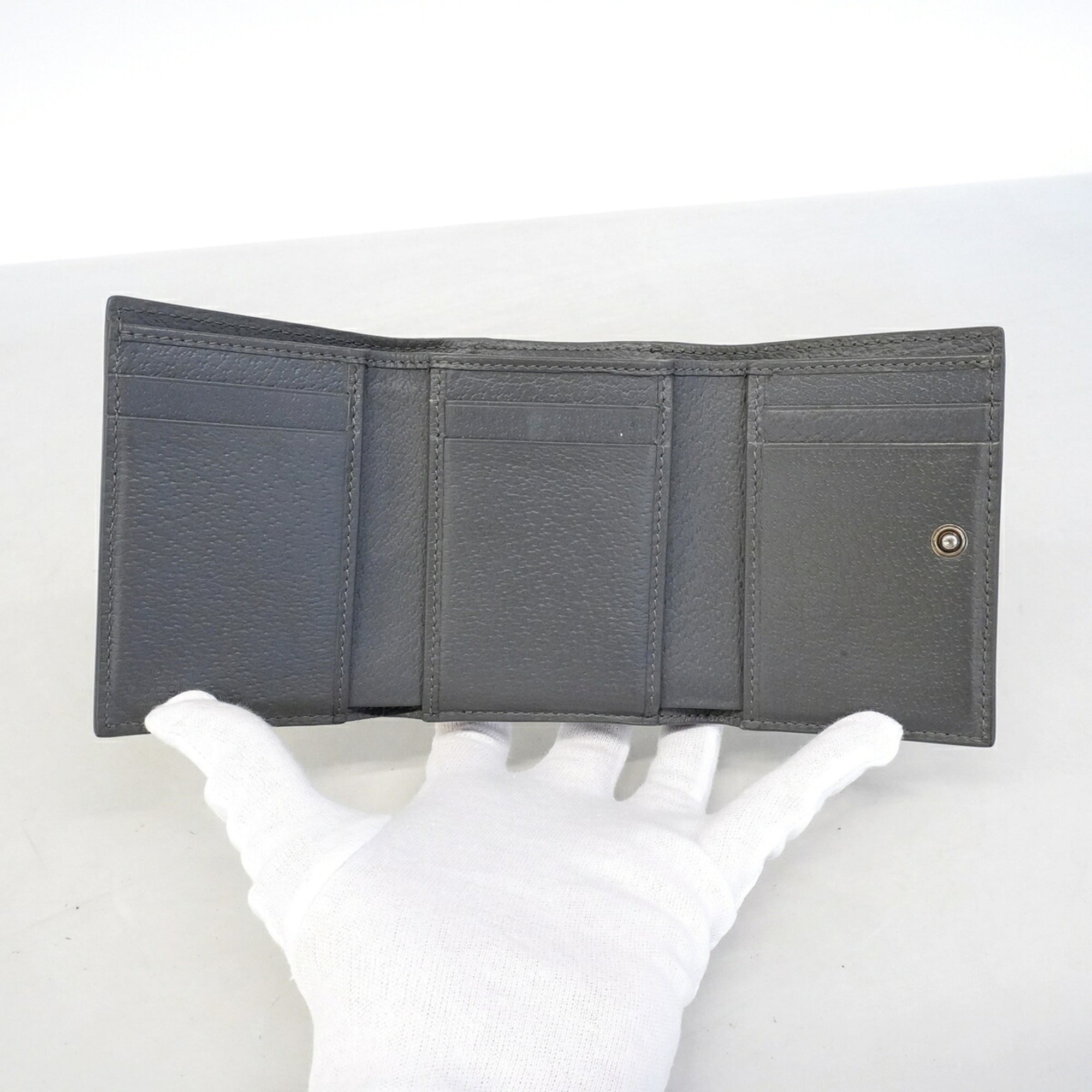 Gucci Black Pvc Wallet (Tri-Fold) (Pre-Owned)