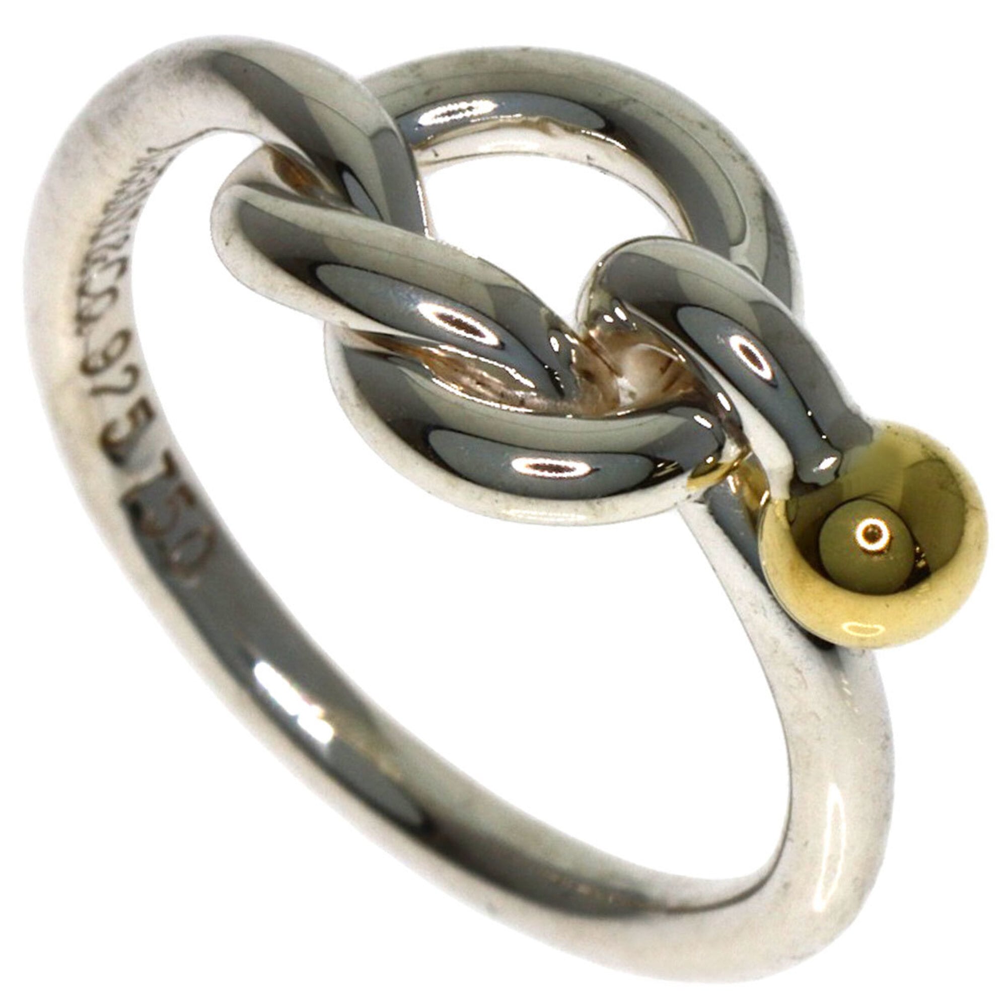 Tiffany Yellow Gold (18K) Silver Band Ring (Pre-Owned)