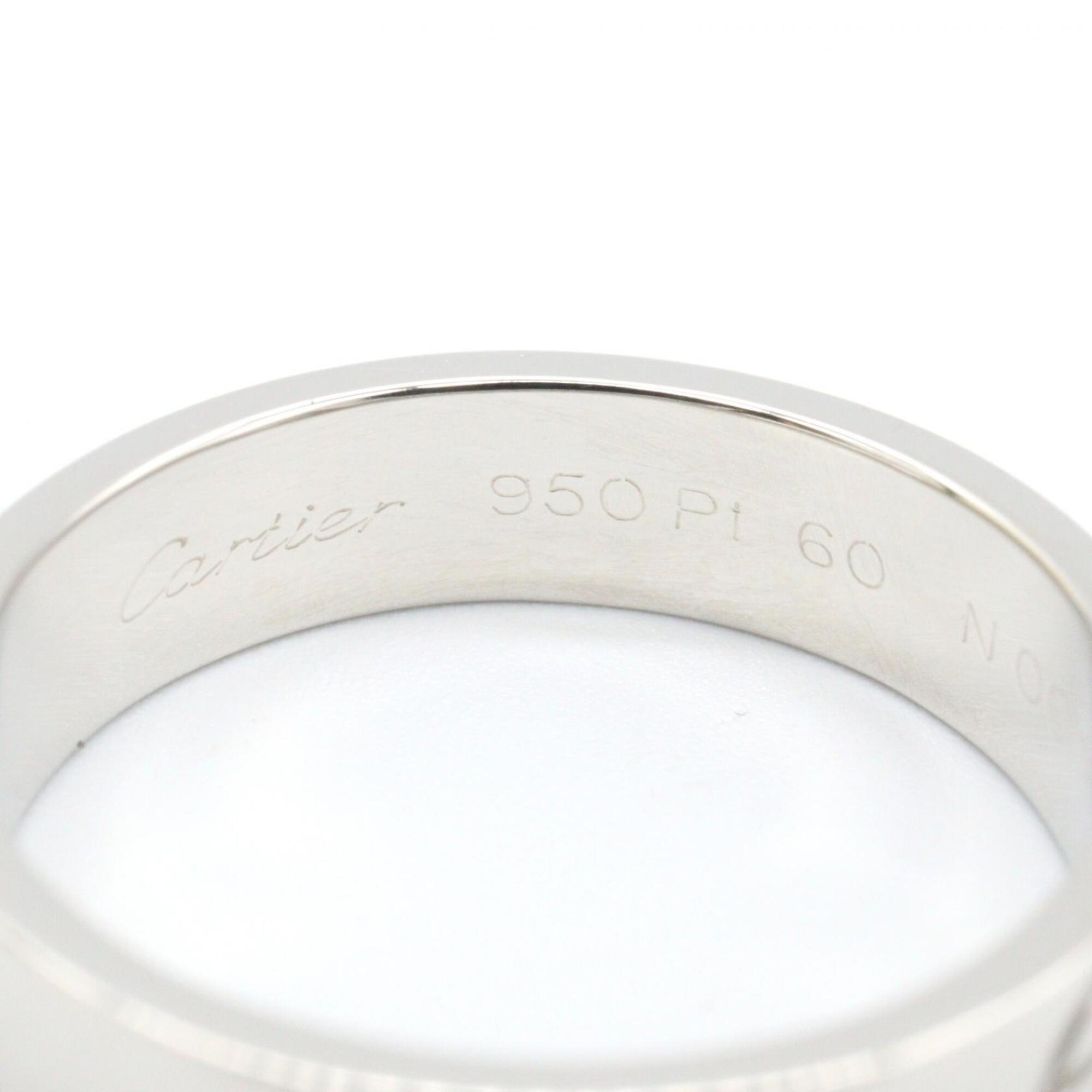 Cartier Platinum Platinum 950 Band Ring (Pre-Owned)