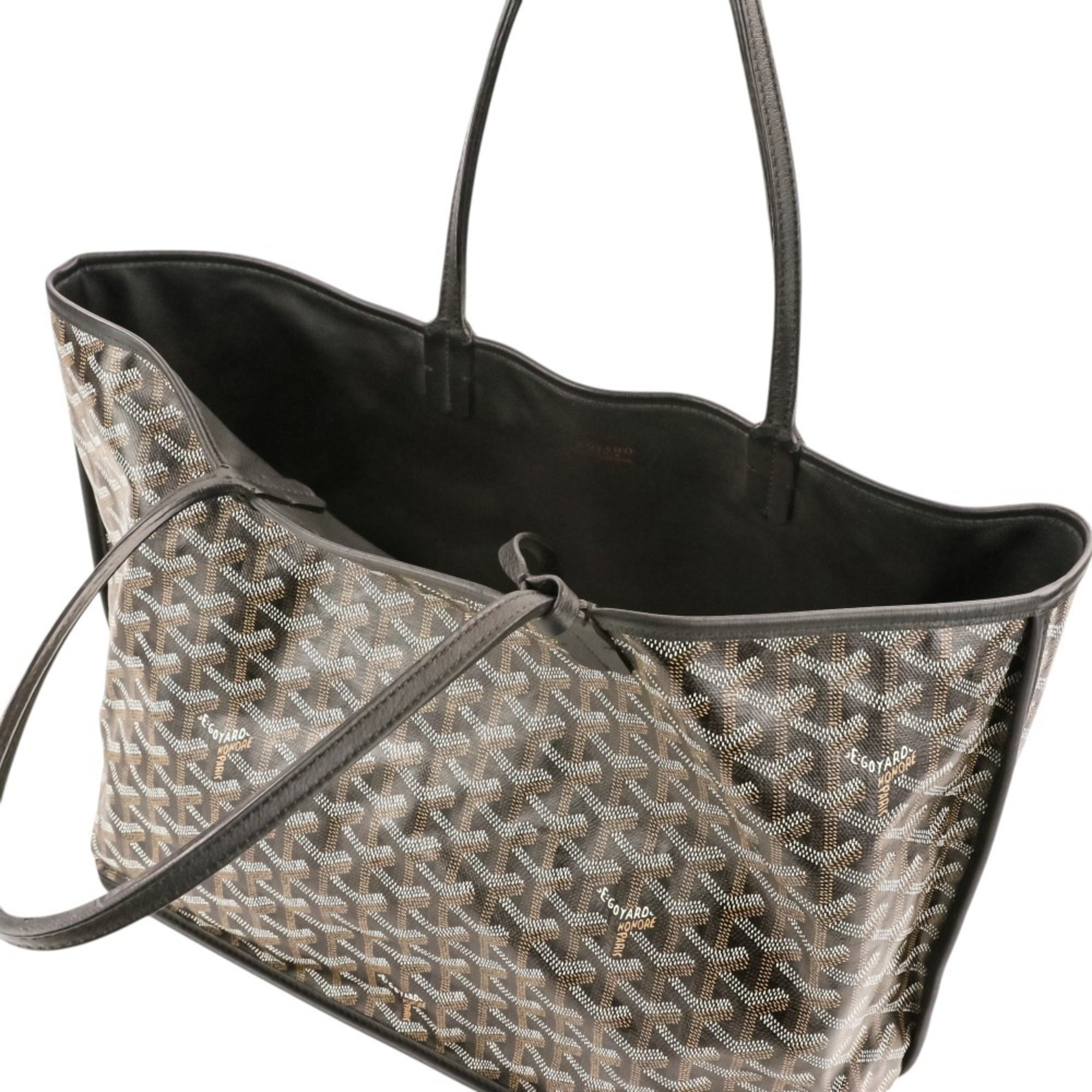 Goyard Black Brown Handbag Pouch Tote Bag (Pre-Owned)