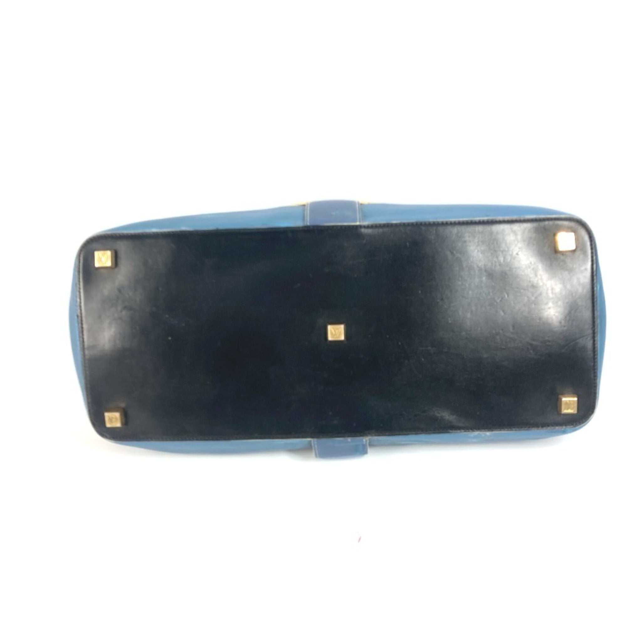 Louis Vuitton Suhali Blue Suhali Leather Handbag Tote Bag (Pre-Owned)