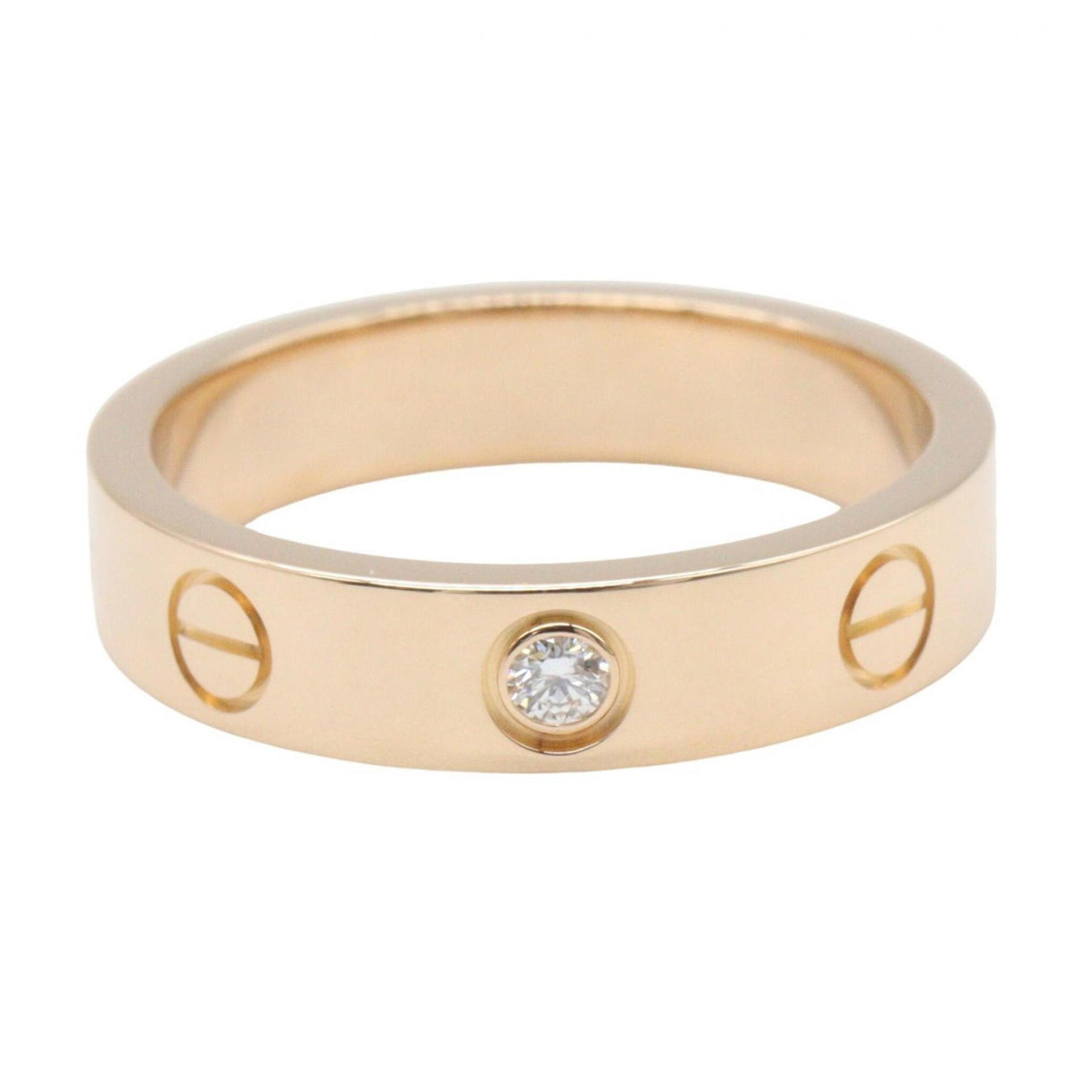 Cartier Gold Clear Pink Gold (18K) Band Ring (Pre-Owned)
