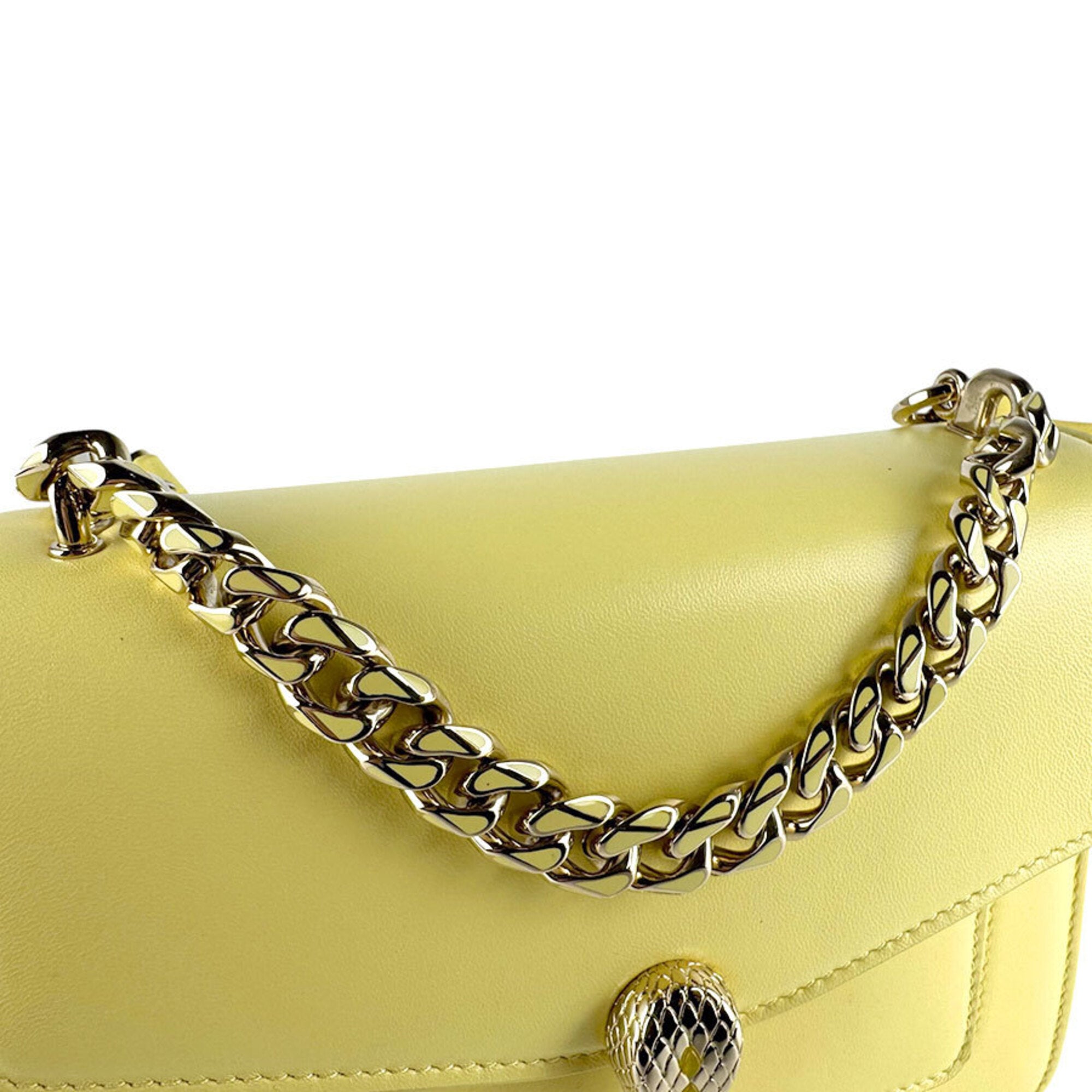 Bvlgari Yellow Leather Shoulder Bag (Pre-Owned)