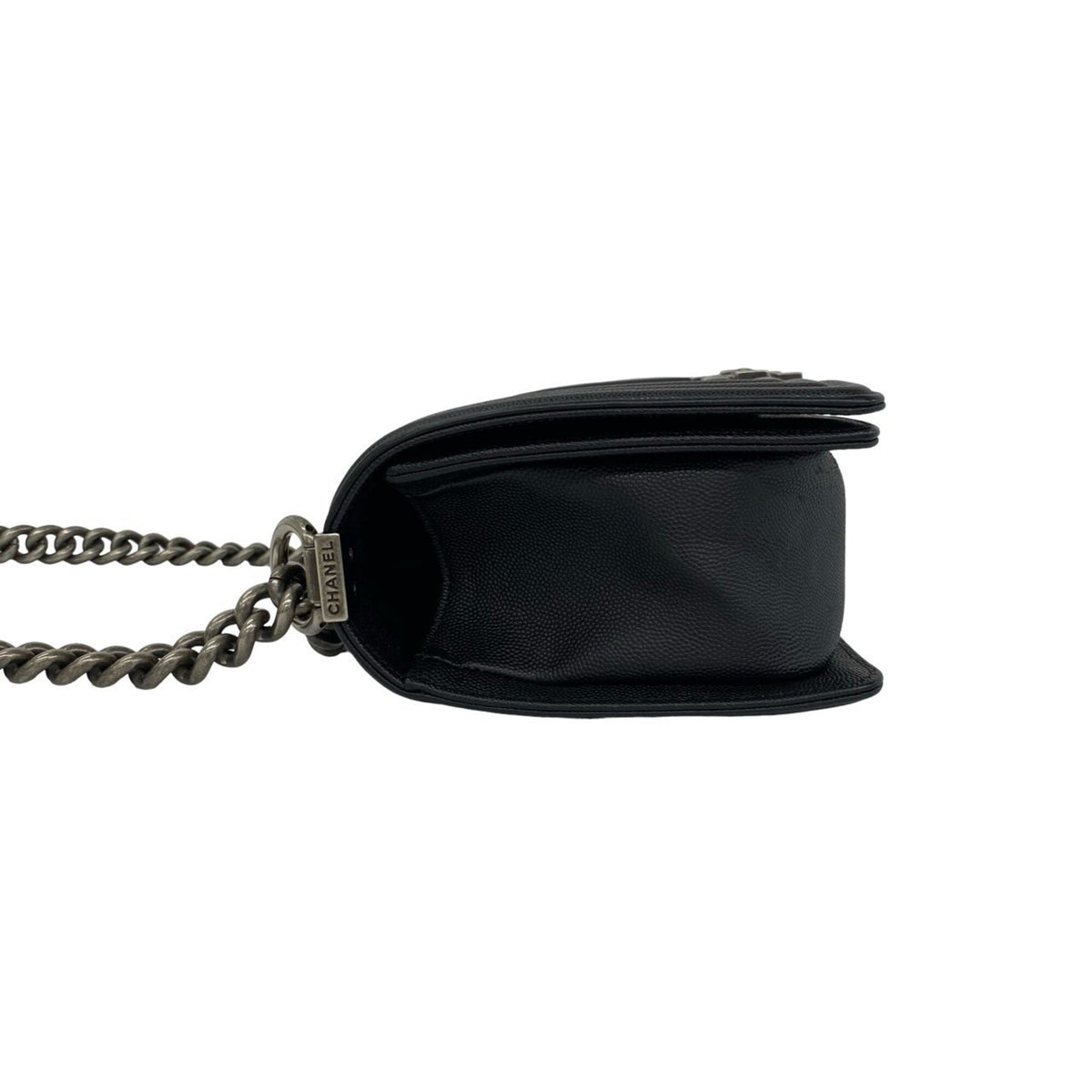 Chanel Black Grained Calfskin Shoulder Bag (Pre-Owned)