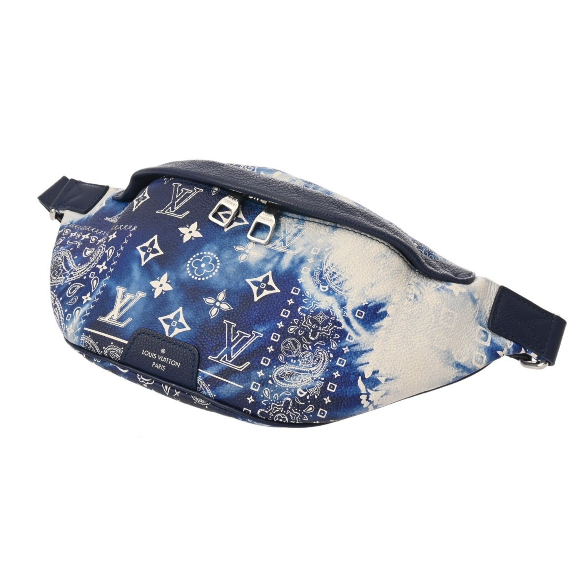 Louis Vuitton Blue Leather Sling Bag (Pre-Owned)