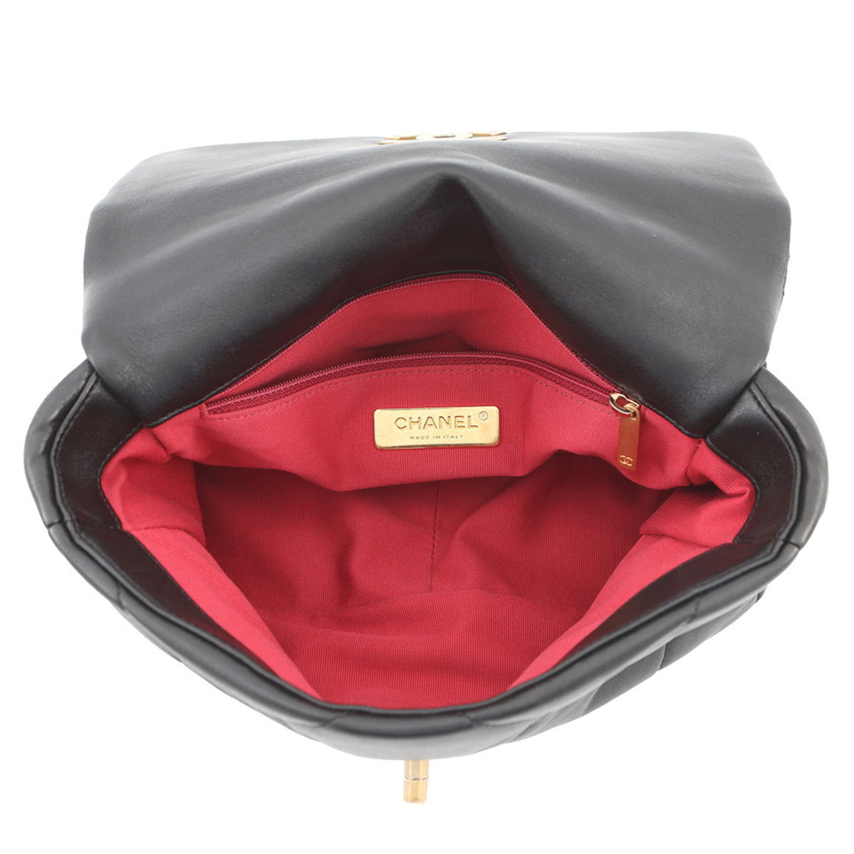 Chanel Black Leather Handbag Shoulder Bag (Pre-Owned)