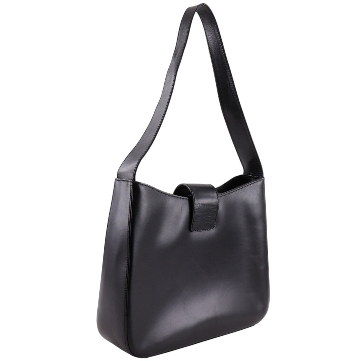 Burberry Black Leather Shoulder Bag (Pre-Owned)