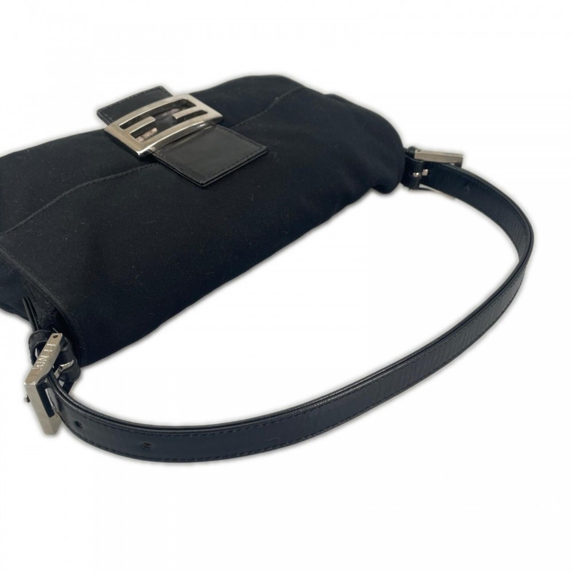 Fendi Black Satin Handbag (Pre-Owned)