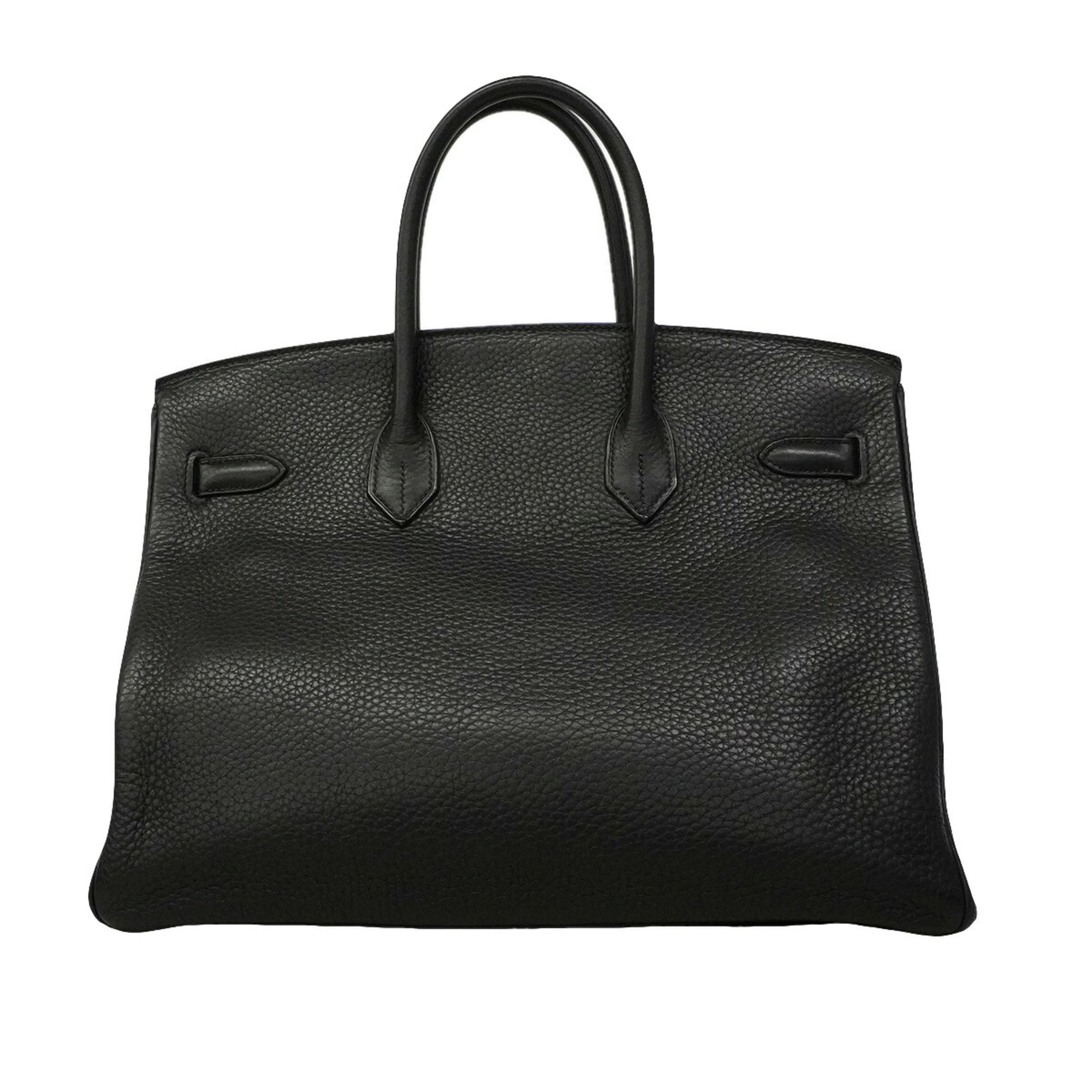 Hermes Black Togo Leather Handbag (Pre-Owned)