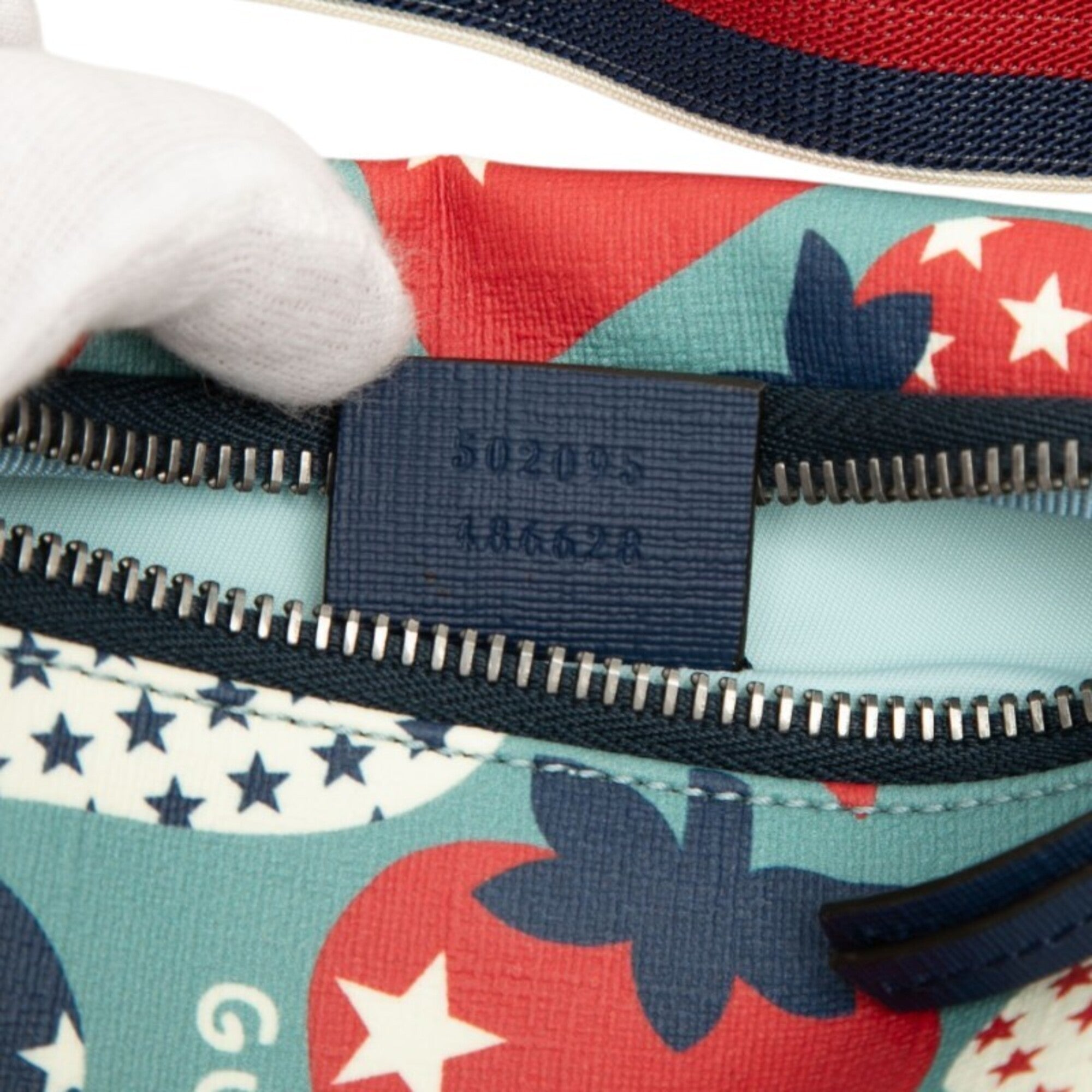 Gucci Blue Multi-Color Pvc Sling Bag (Pre-Owned)