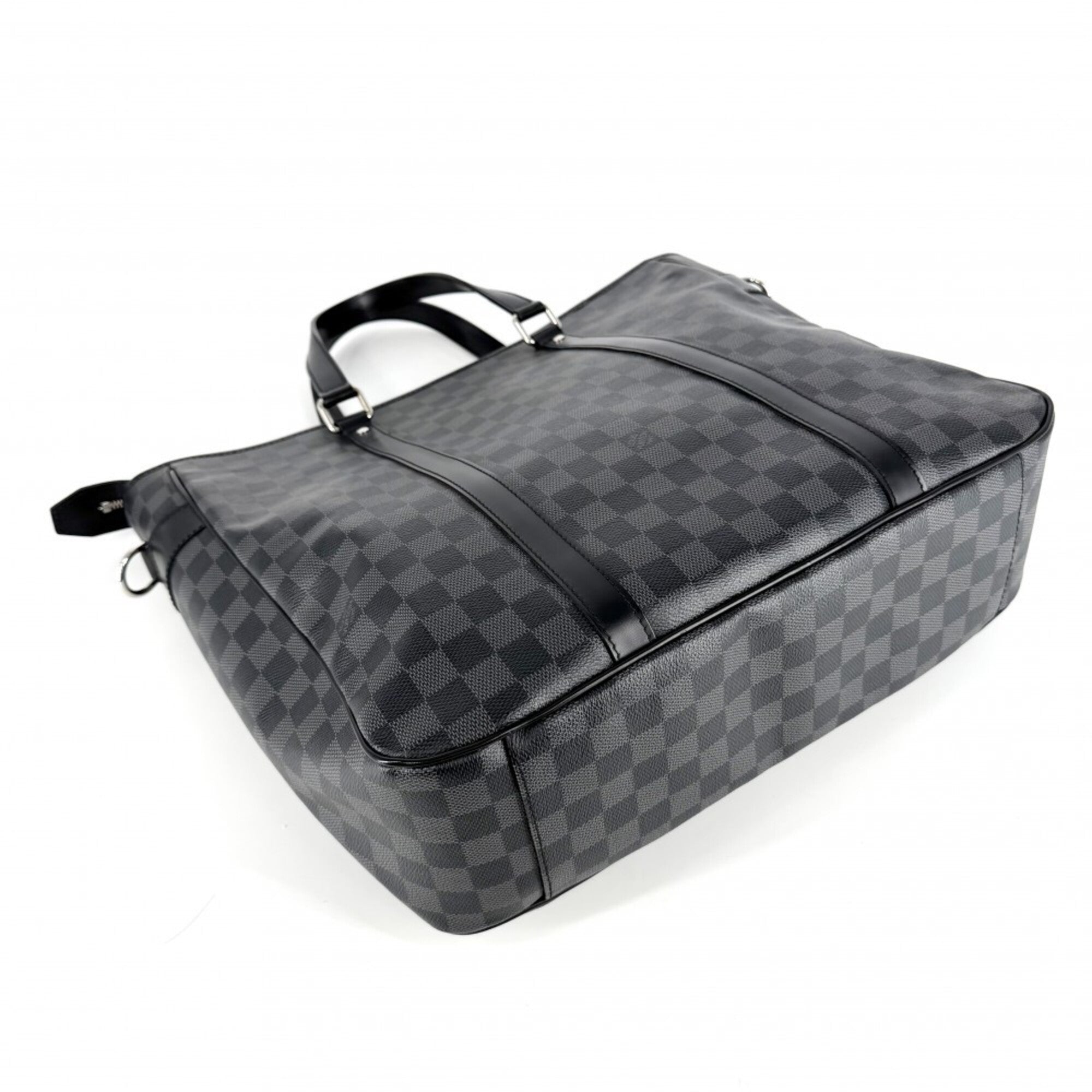 Louis Vuitton Black White Damier Graphite Briefcase Handbag Shoulder Bag (Pre-Owned)