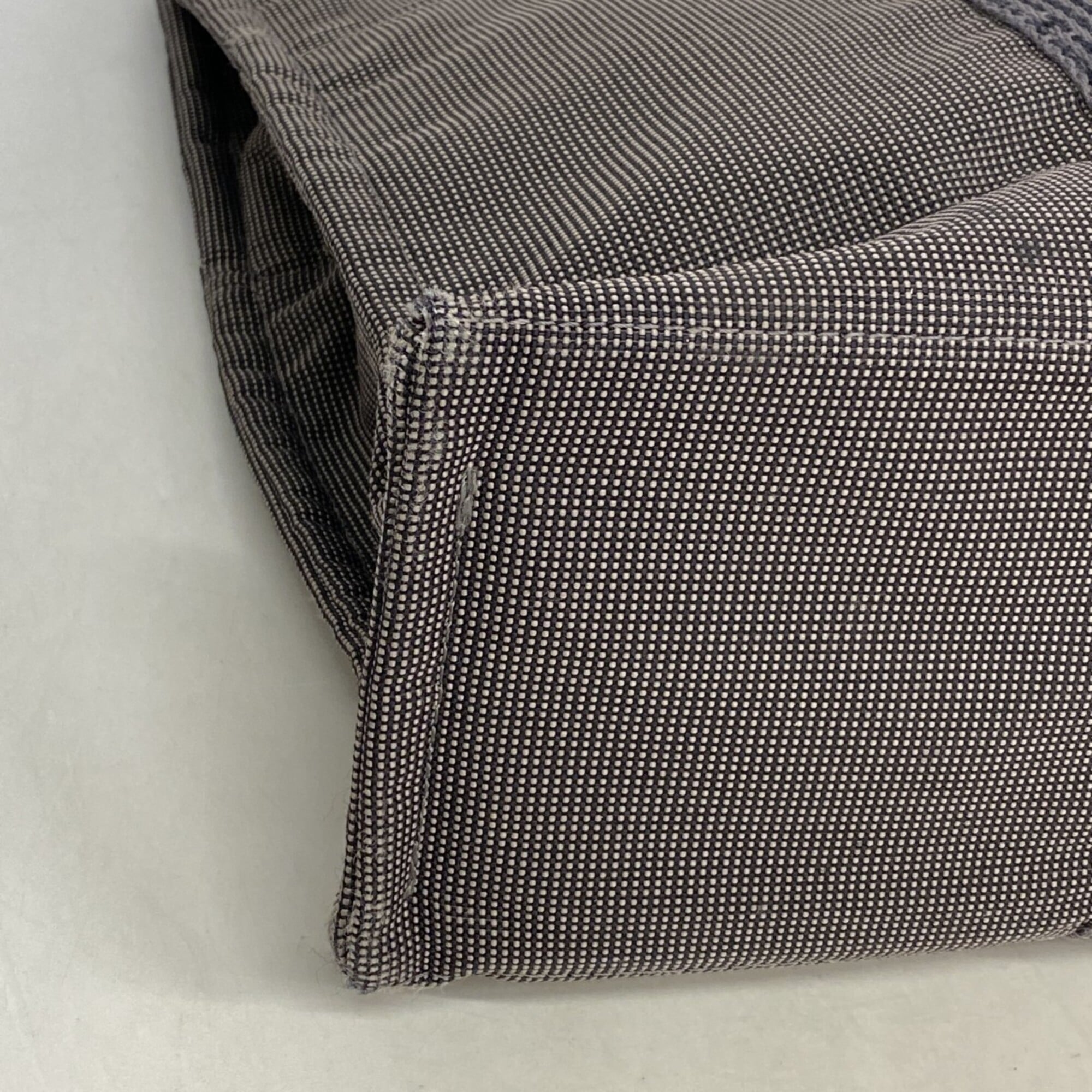 Hermes Gray Canvas Tote Bag (Pre-Owned)
