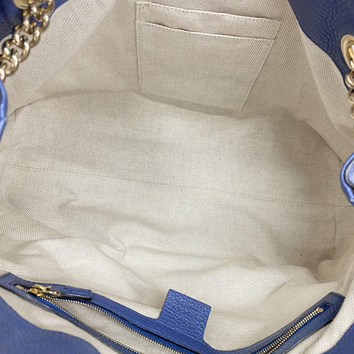 Gucci Blue Leather Shoulder Bag (Pre-Owned)