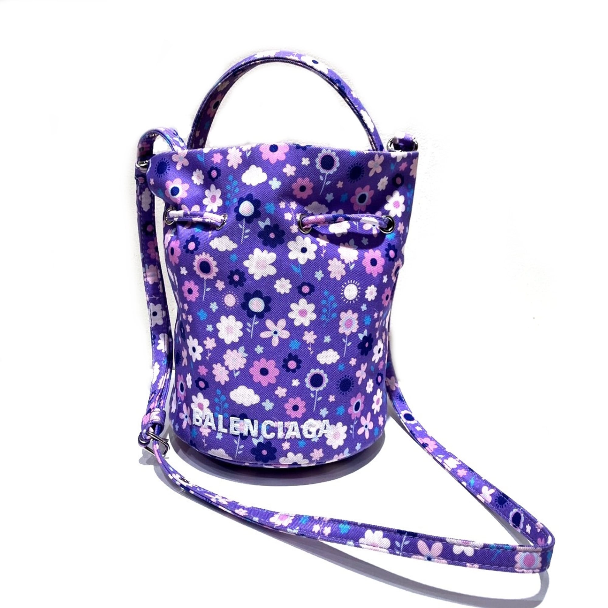 Balenciaga Purple Canvas Shoulder Bag (Pre-Owned)