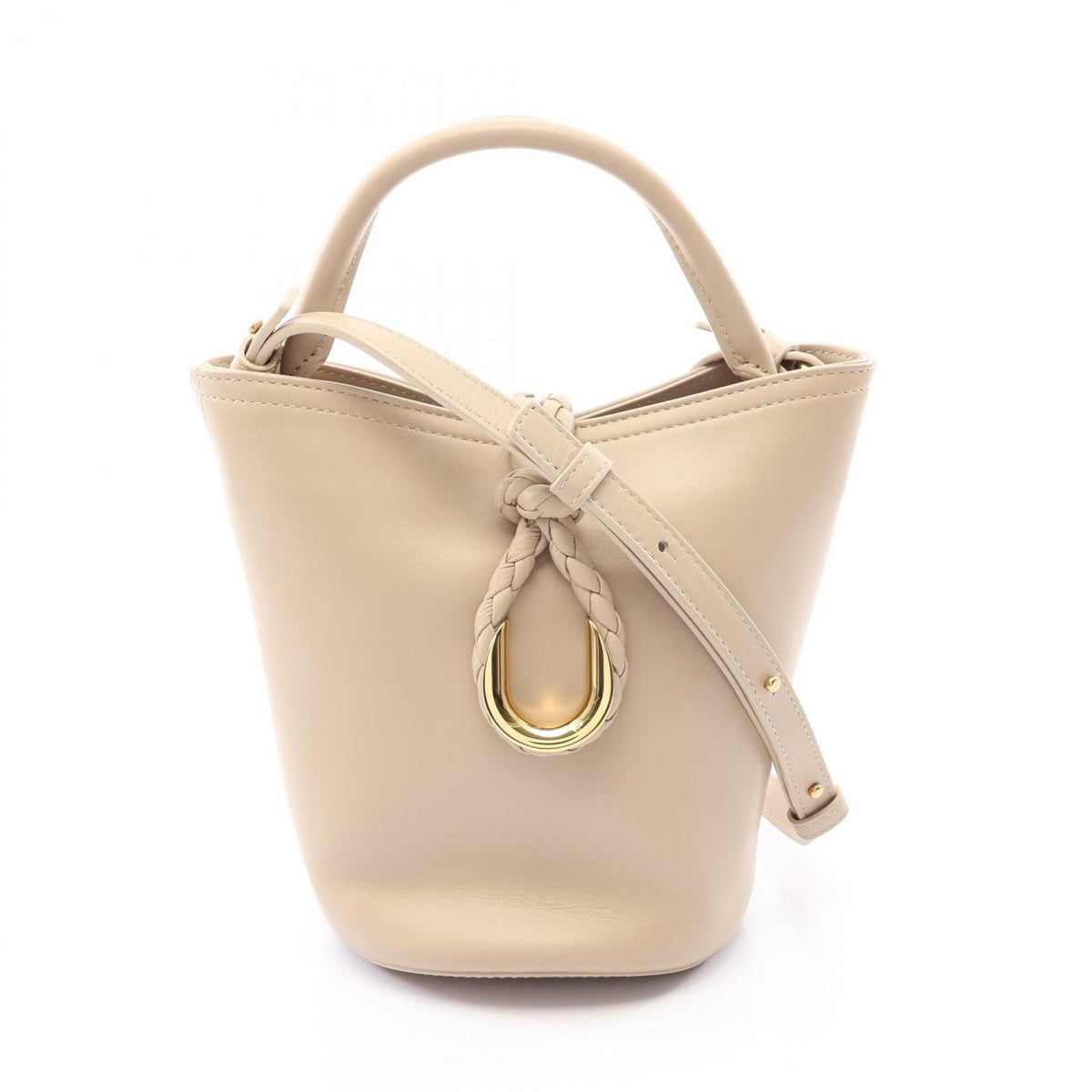 Bottega Veneta Beige Leather Handbag (Pre-Owned)