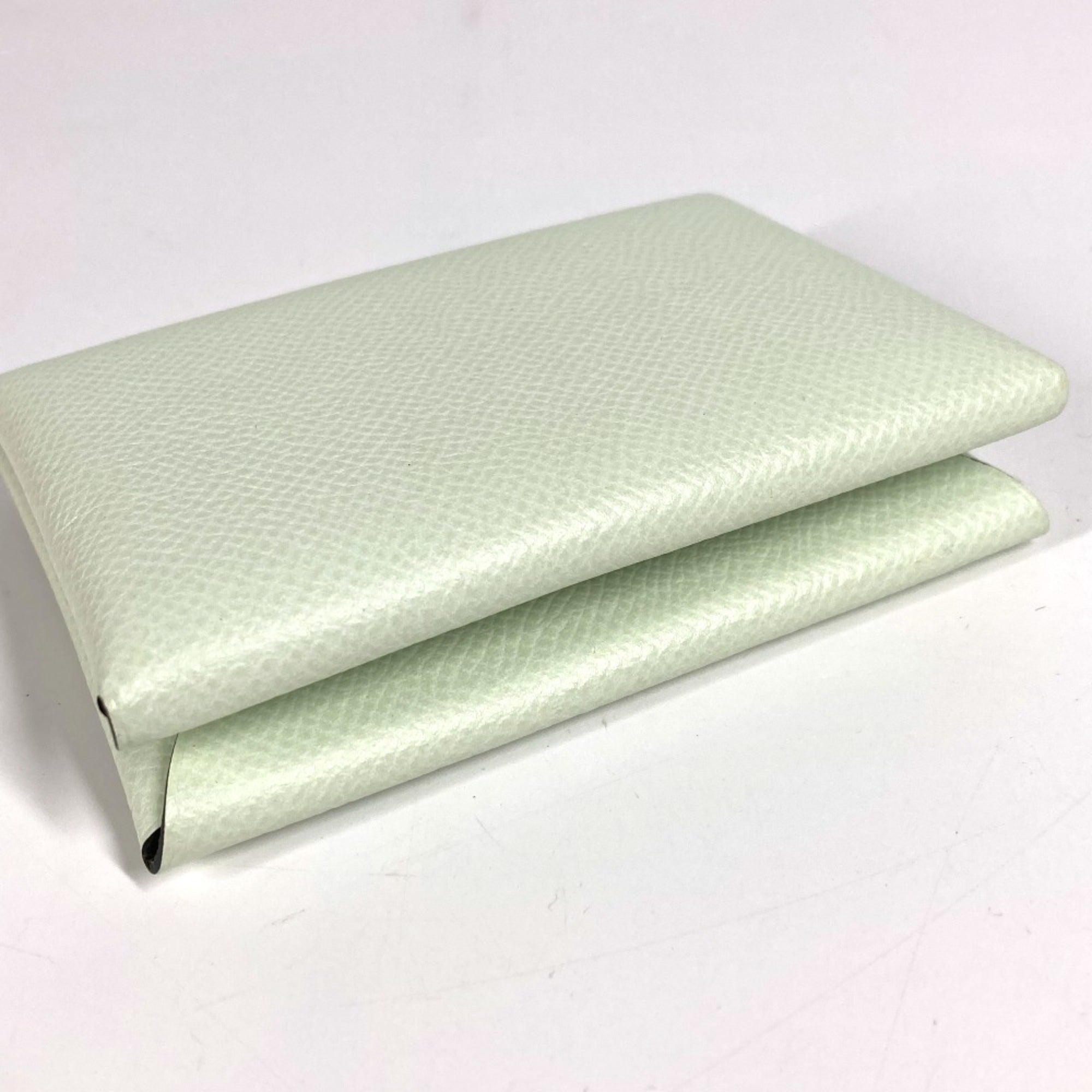 Hermes Light Green Epsom Leather Coin Purse/Coin Case (Pre-Owned)