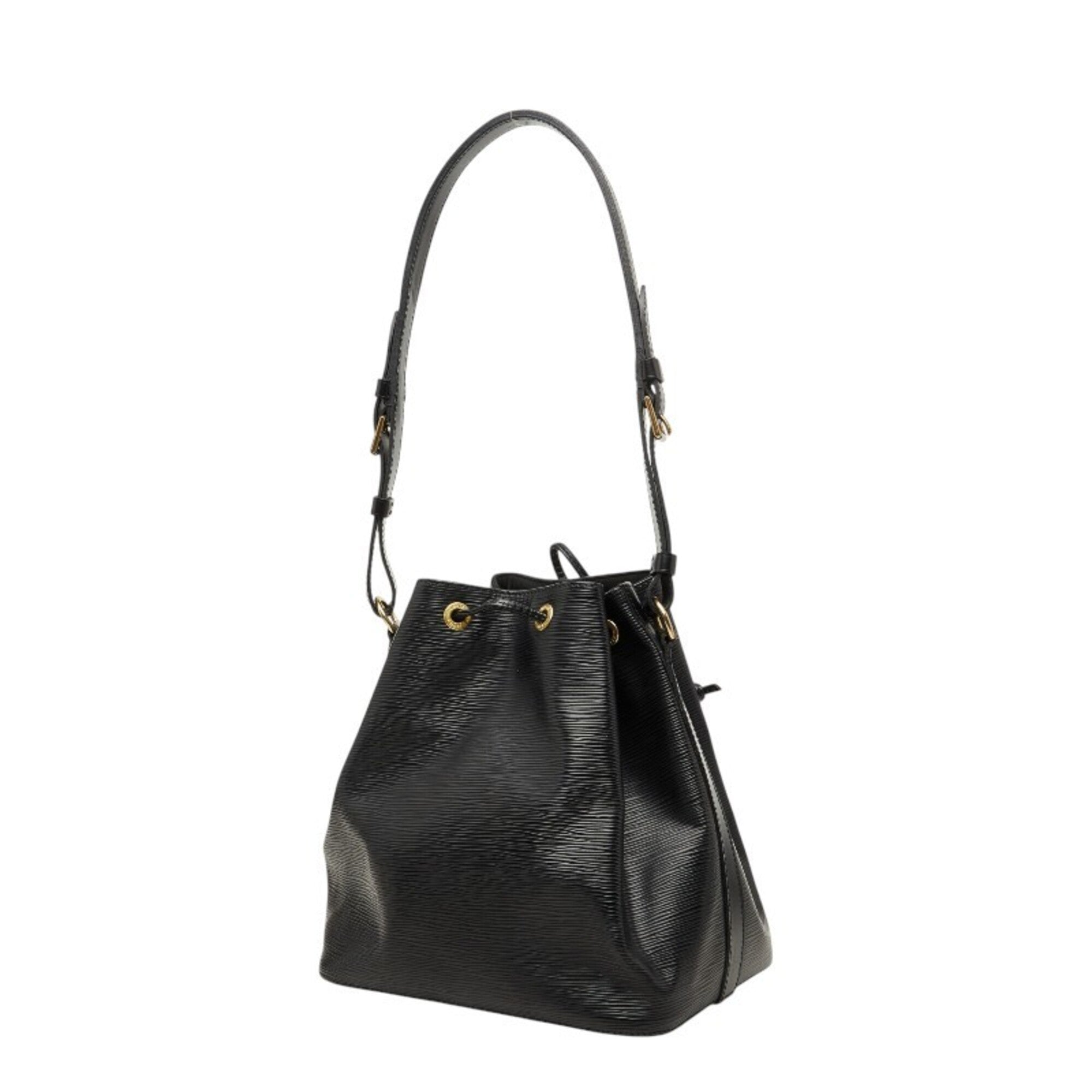 Louis Vuitton Black Noir Leather Shoulder Bag (Pre-Owned)