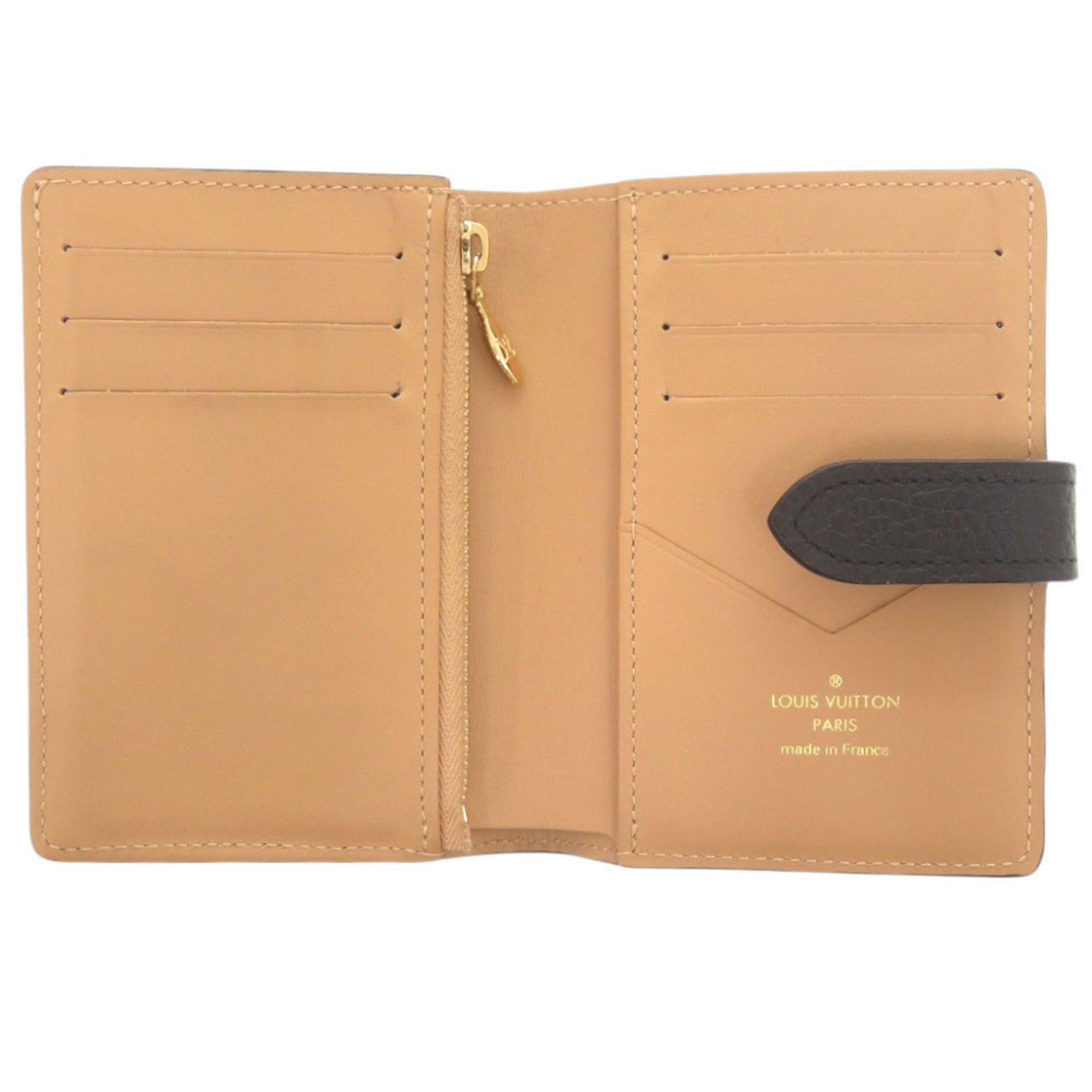 Louis Vuitton Black Leather Wallet (Bi-Fold) (Pre-Owned)