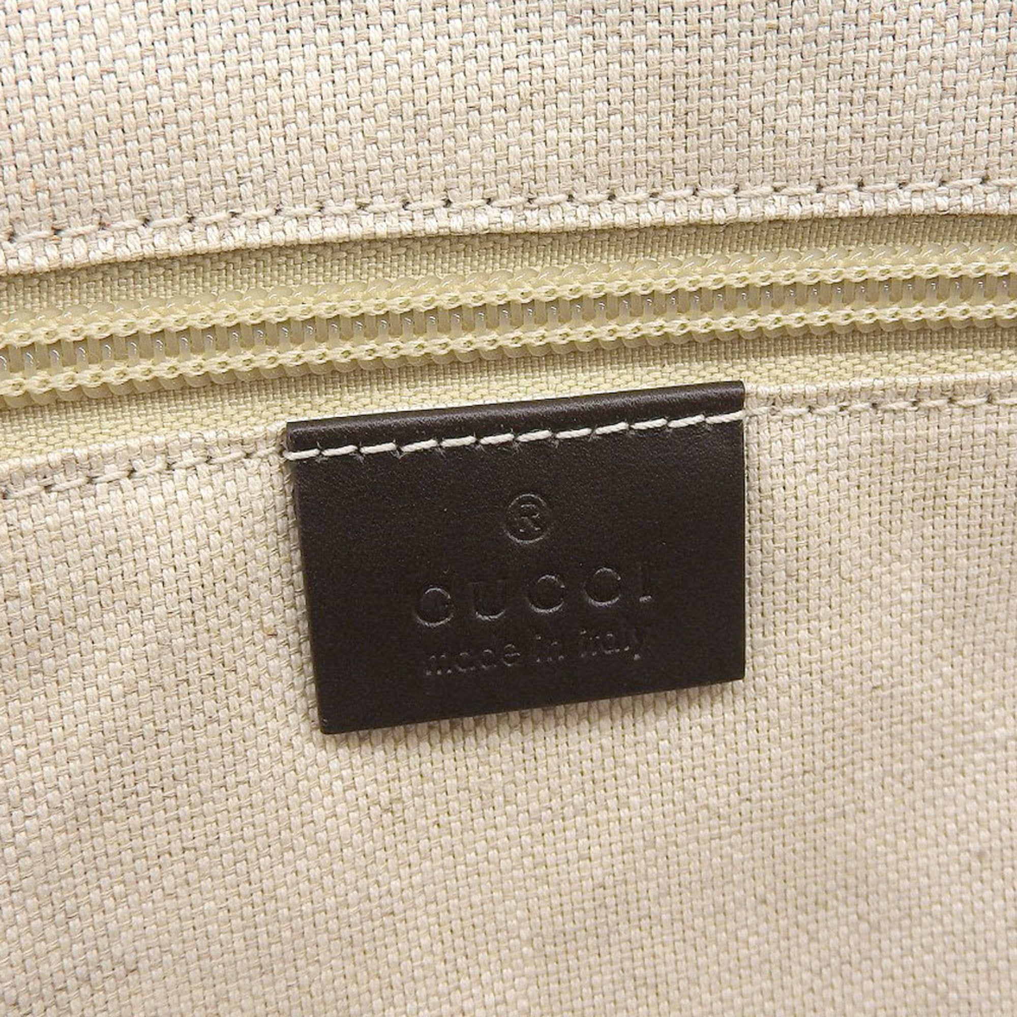 Gucci Beige Brown Pvc Tote Bag (Pre-Owned)