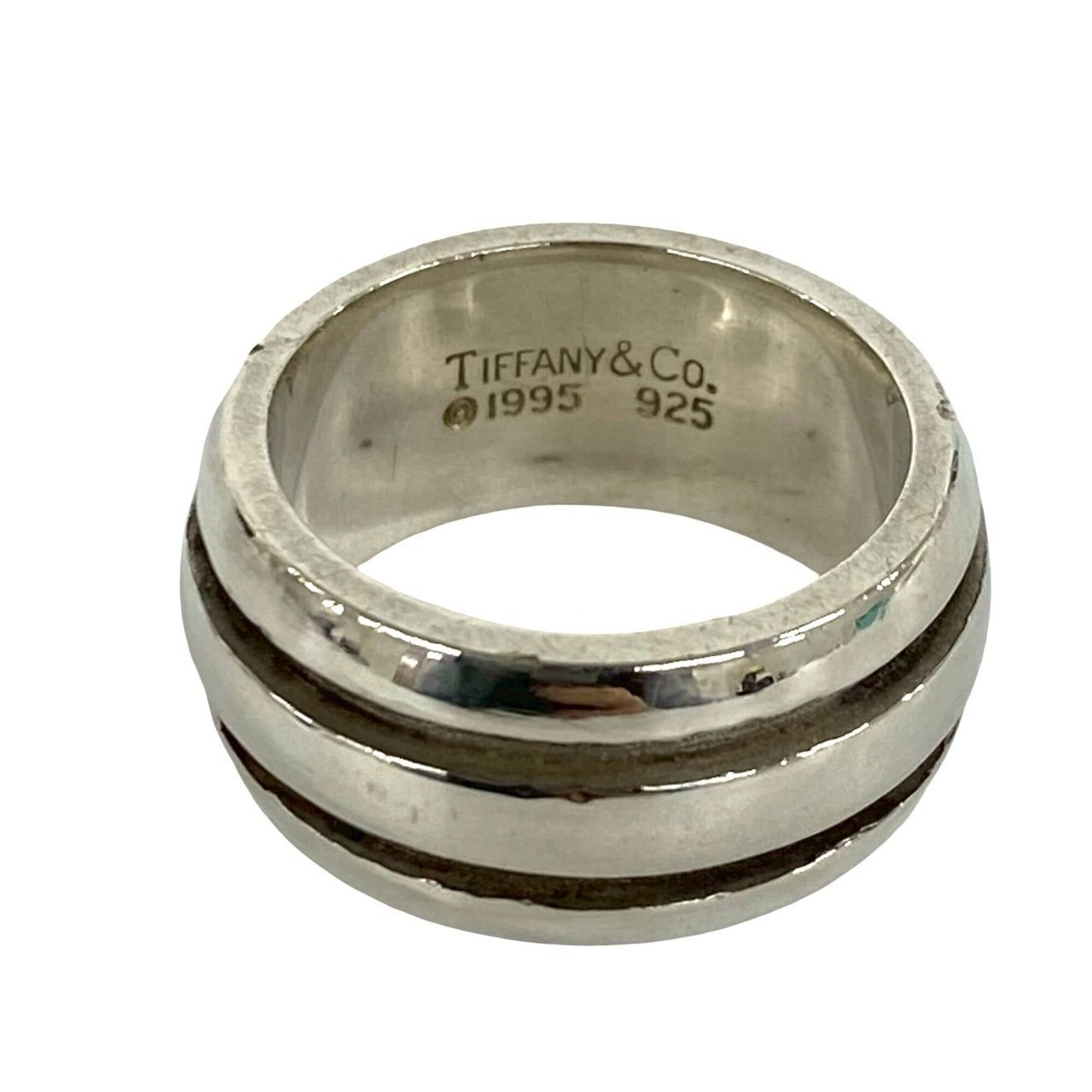 Tiffany Silver Silver 925 Band Ring (Pre-Owned)