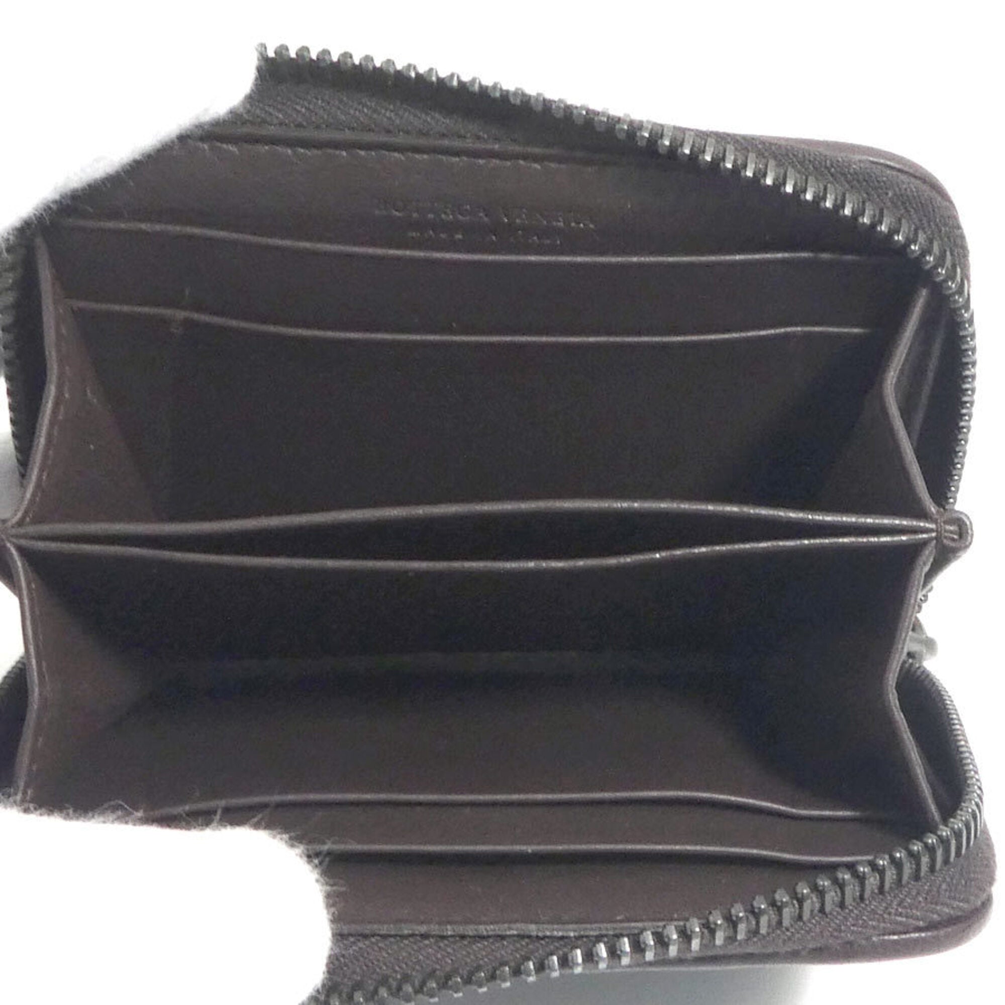 Bottega Veneta Brown Intrecciato Coin Purse/Coin Case (Pre-Owned)