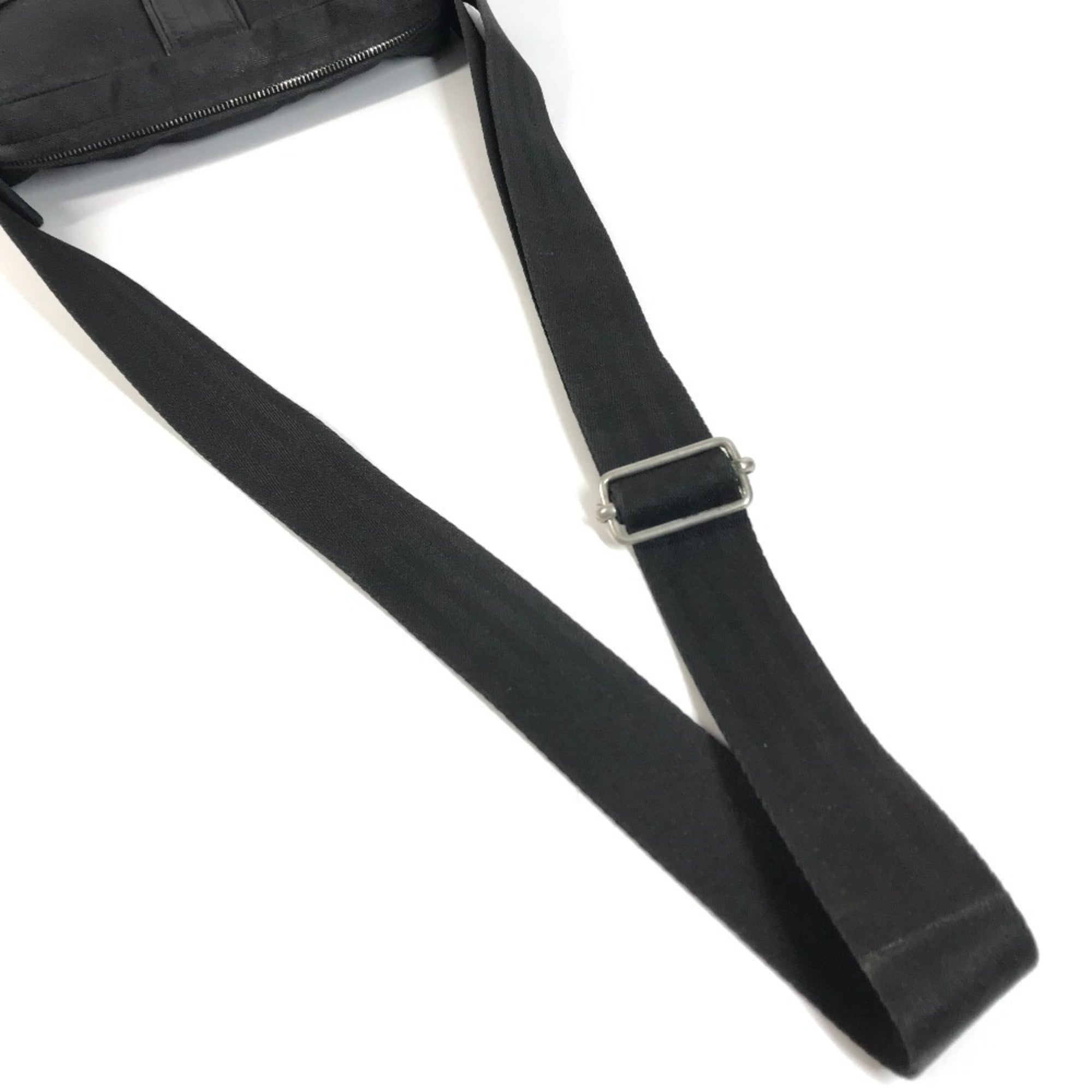 Hermes Black Cotton Pochette Shoulder Bag (Pre-Owned)