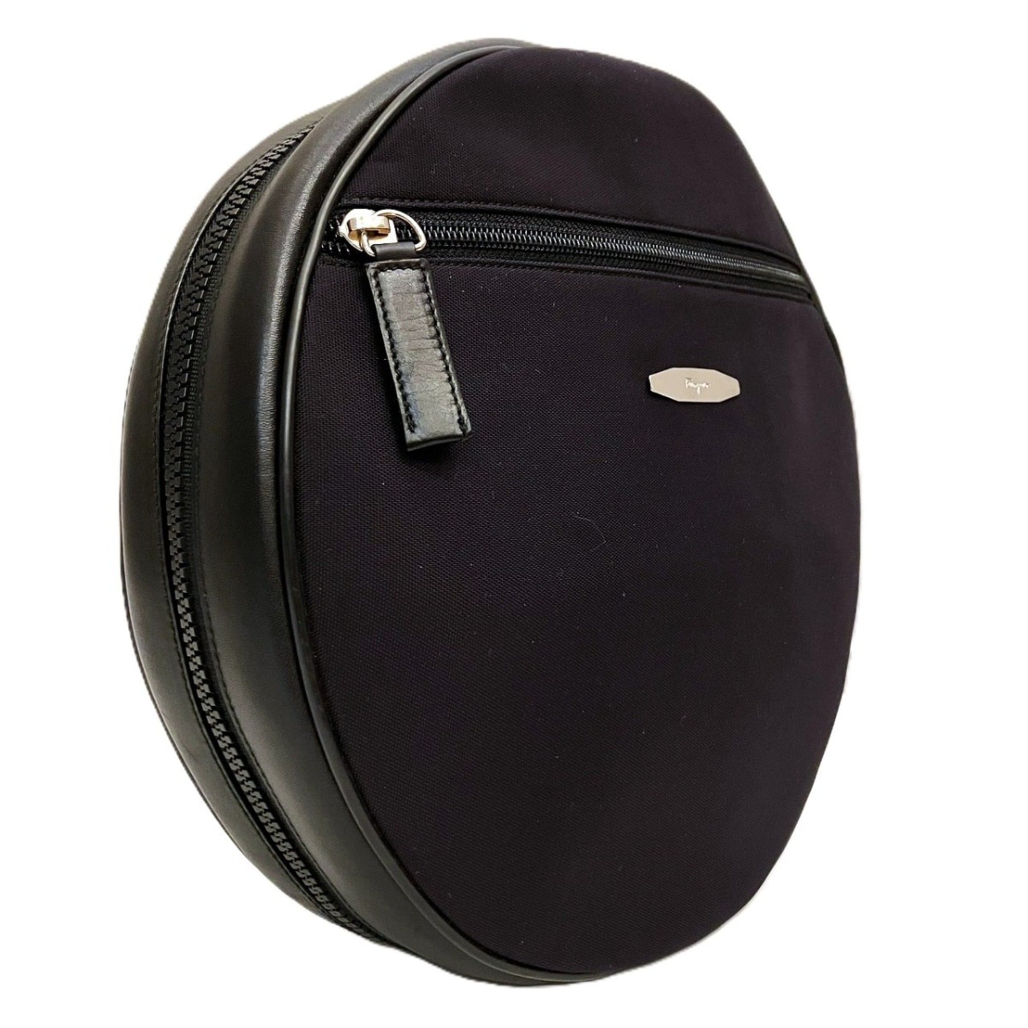 Salvatore Ferragamo Black Nylon Boston Bag (Pre-Owned)