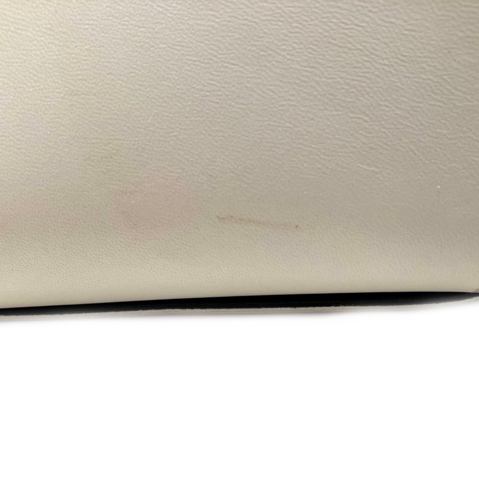 Bottega Veneta White Leather Tote Bag (Pre-Owned)