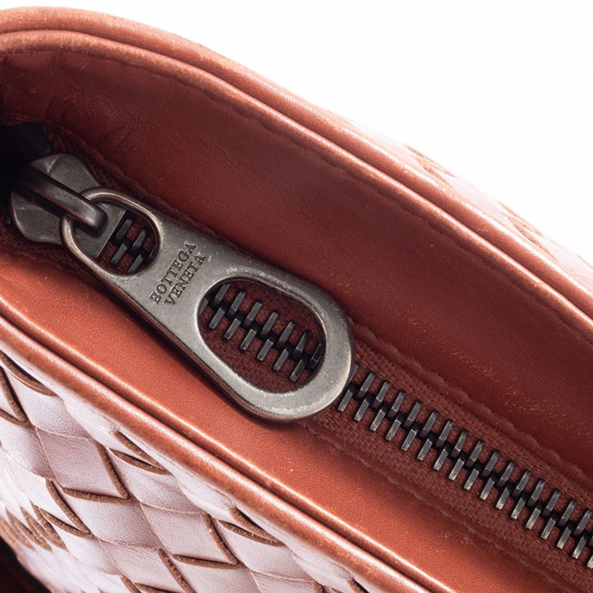 Bottega Veneta Intrecciato Brown Leather Shoulder Bag (Pre-Owned)