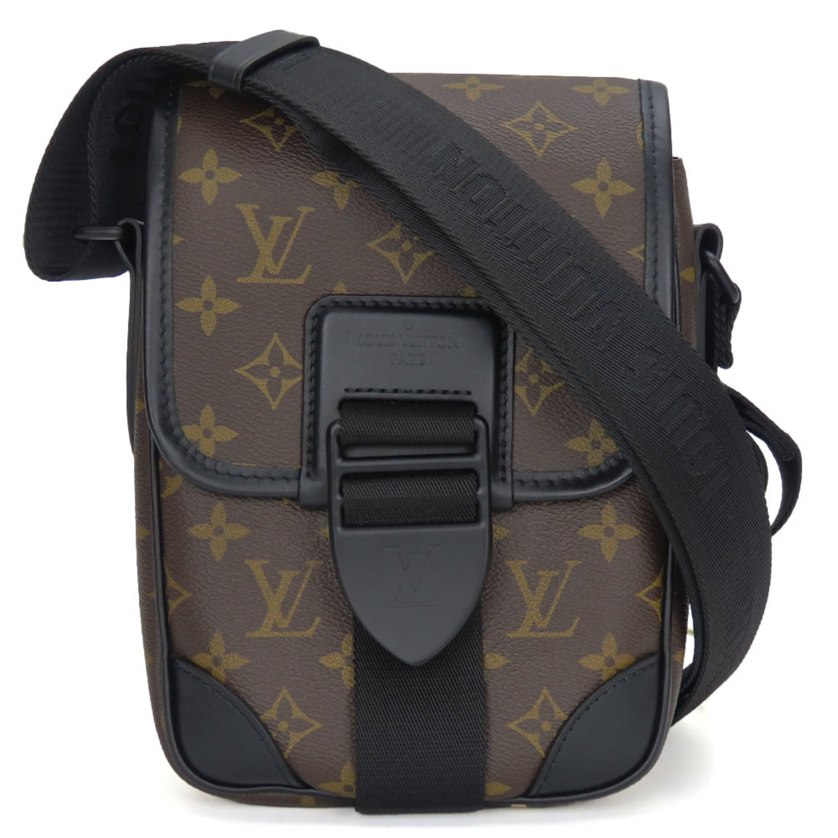 Louis Vuitton Monogram Macassar Black Brown Shoulder Bag (Pre-Owned)