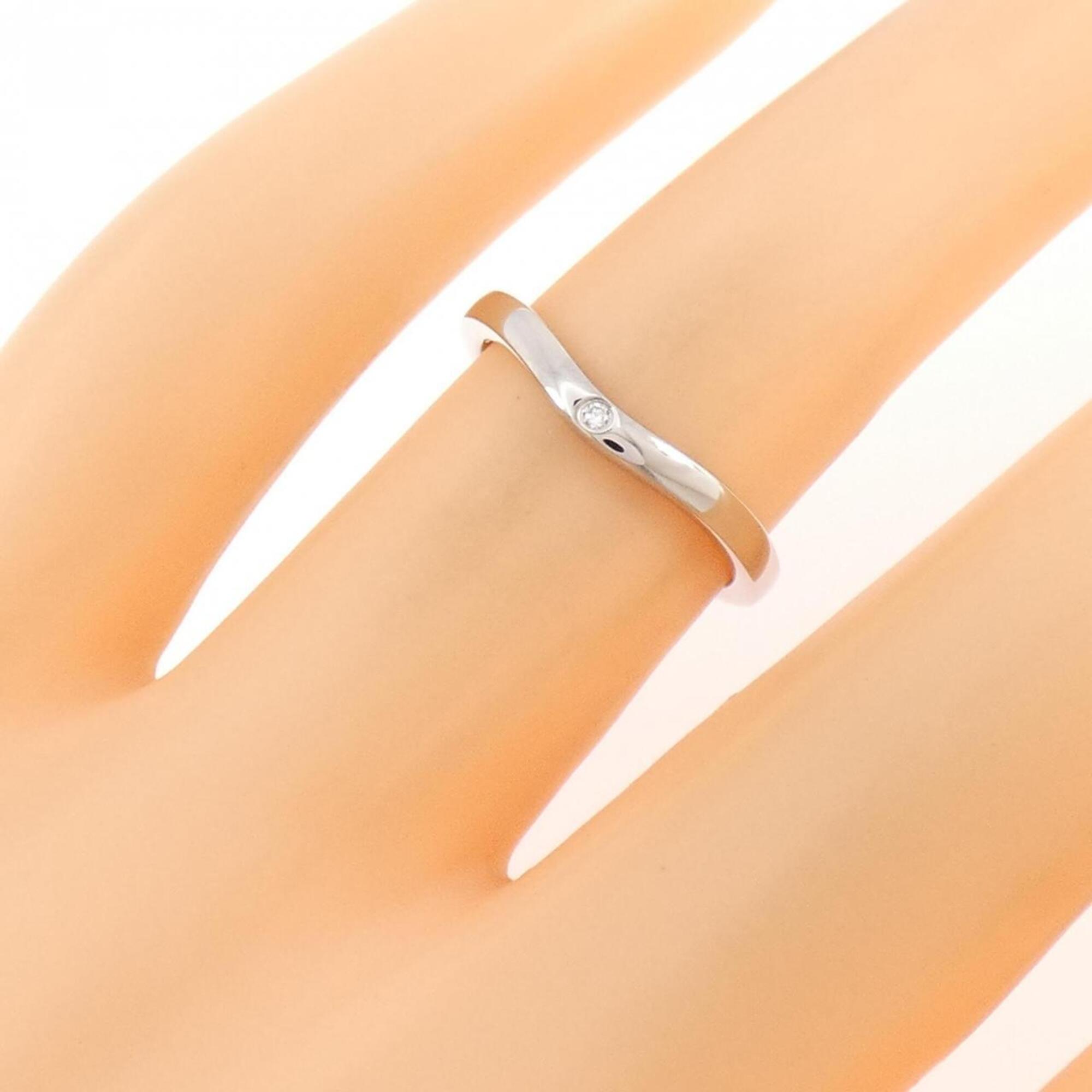 Cartier Platinum Platinum 950 Band Ring (Pre-Owned)