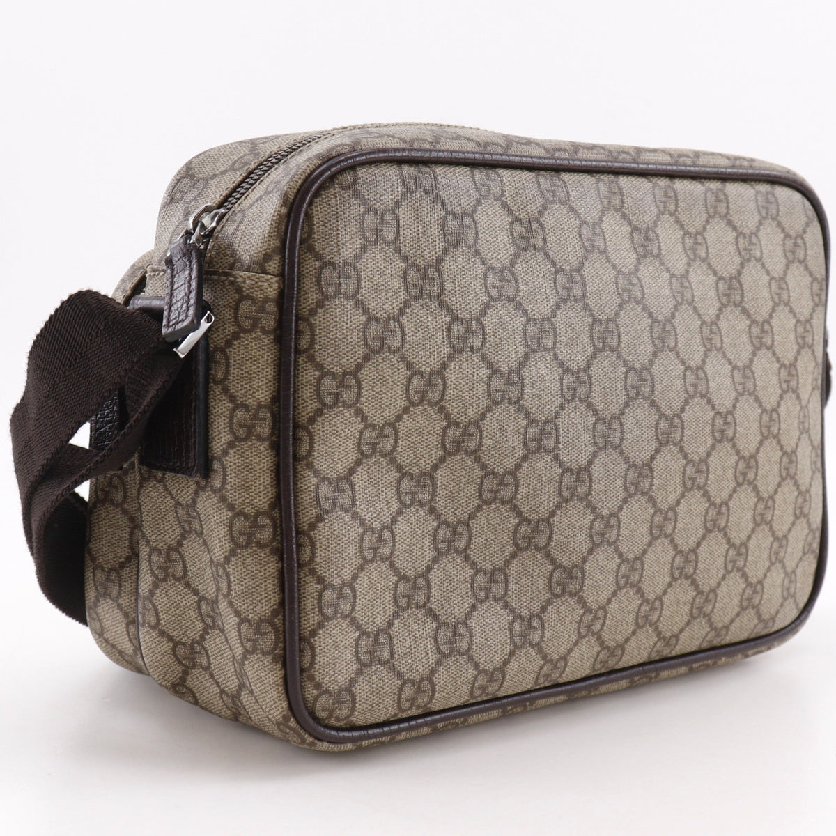 Gucci Brown Gg Supreme Shoulder Bag (Pre-Owned)